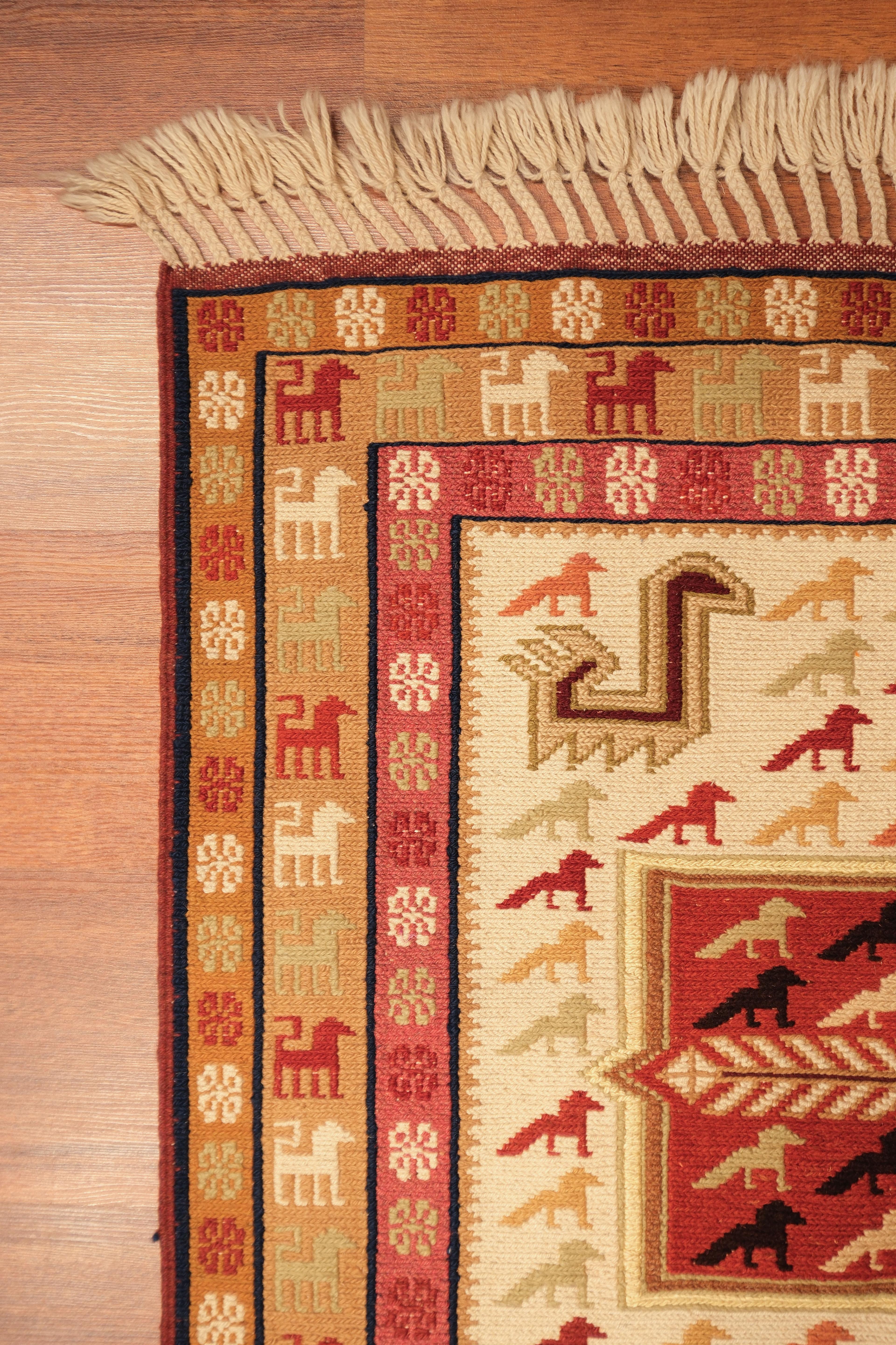 Öğretmenler Halı El Dokuma Sumak Kilim 1403