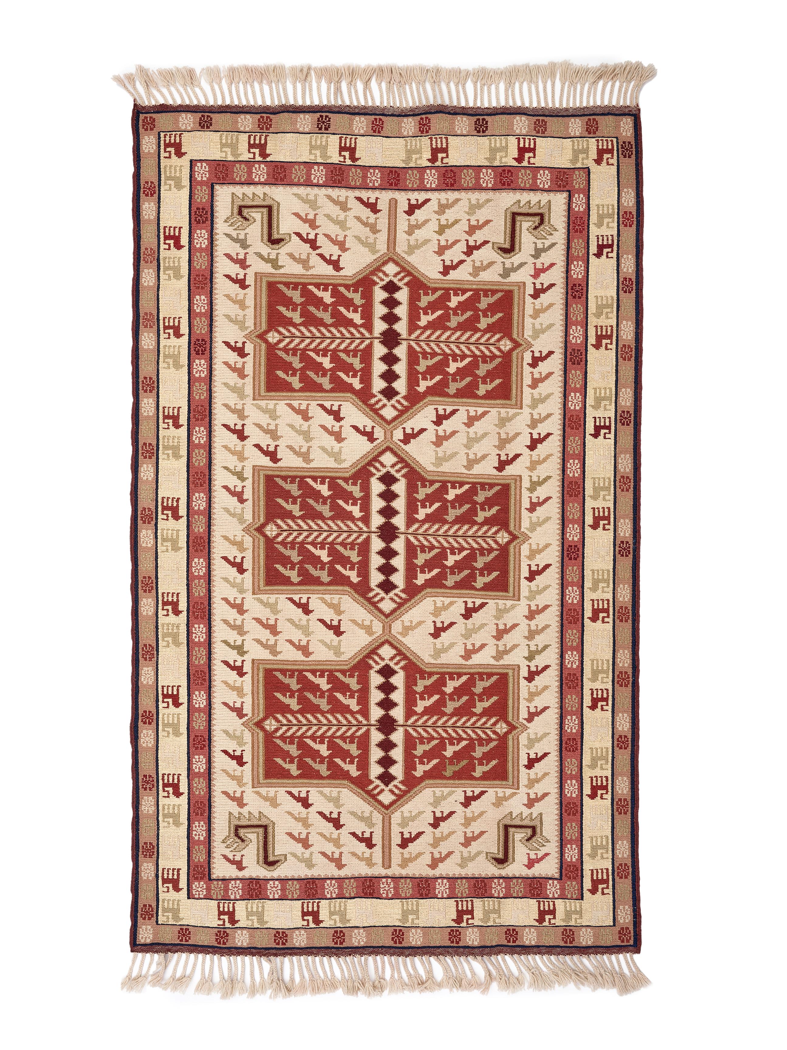 Öğretmenler Halı El Dokuma Derin Sumak Kilim