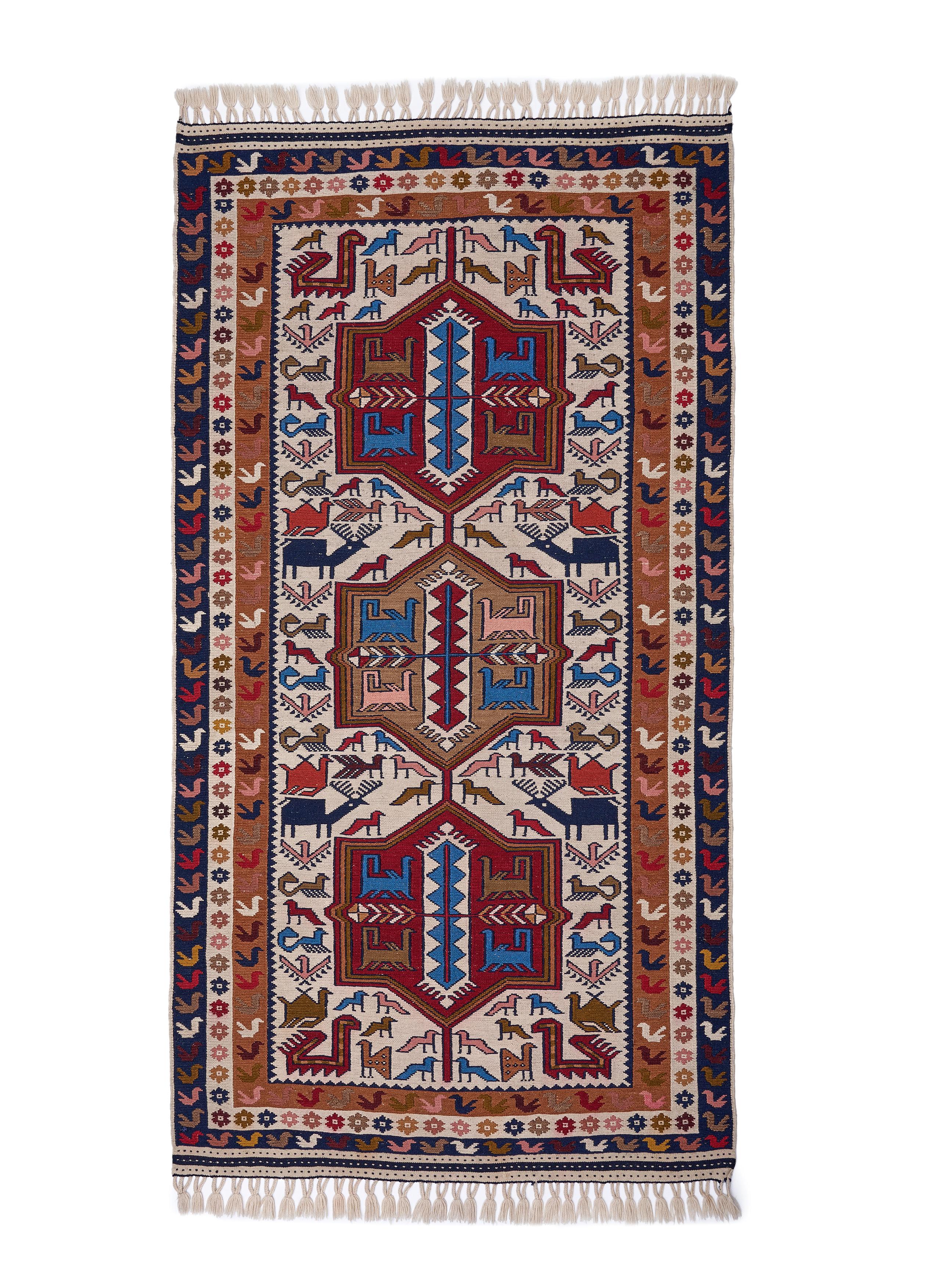 Öğretmenler Halı El Dokuma Sumak Kilim