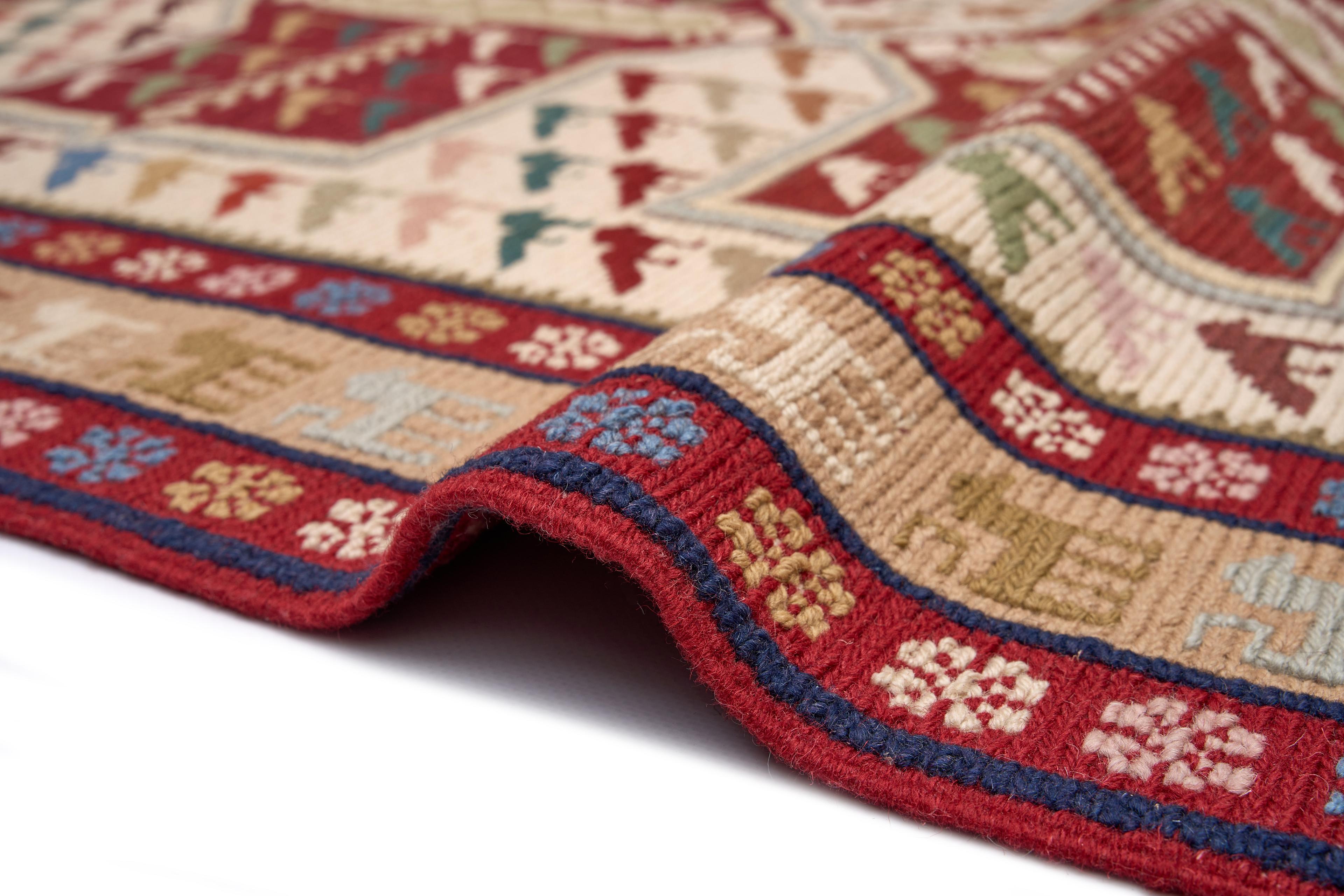 Öğretmenler Halı El Dokuma Derin Sumak Kilim