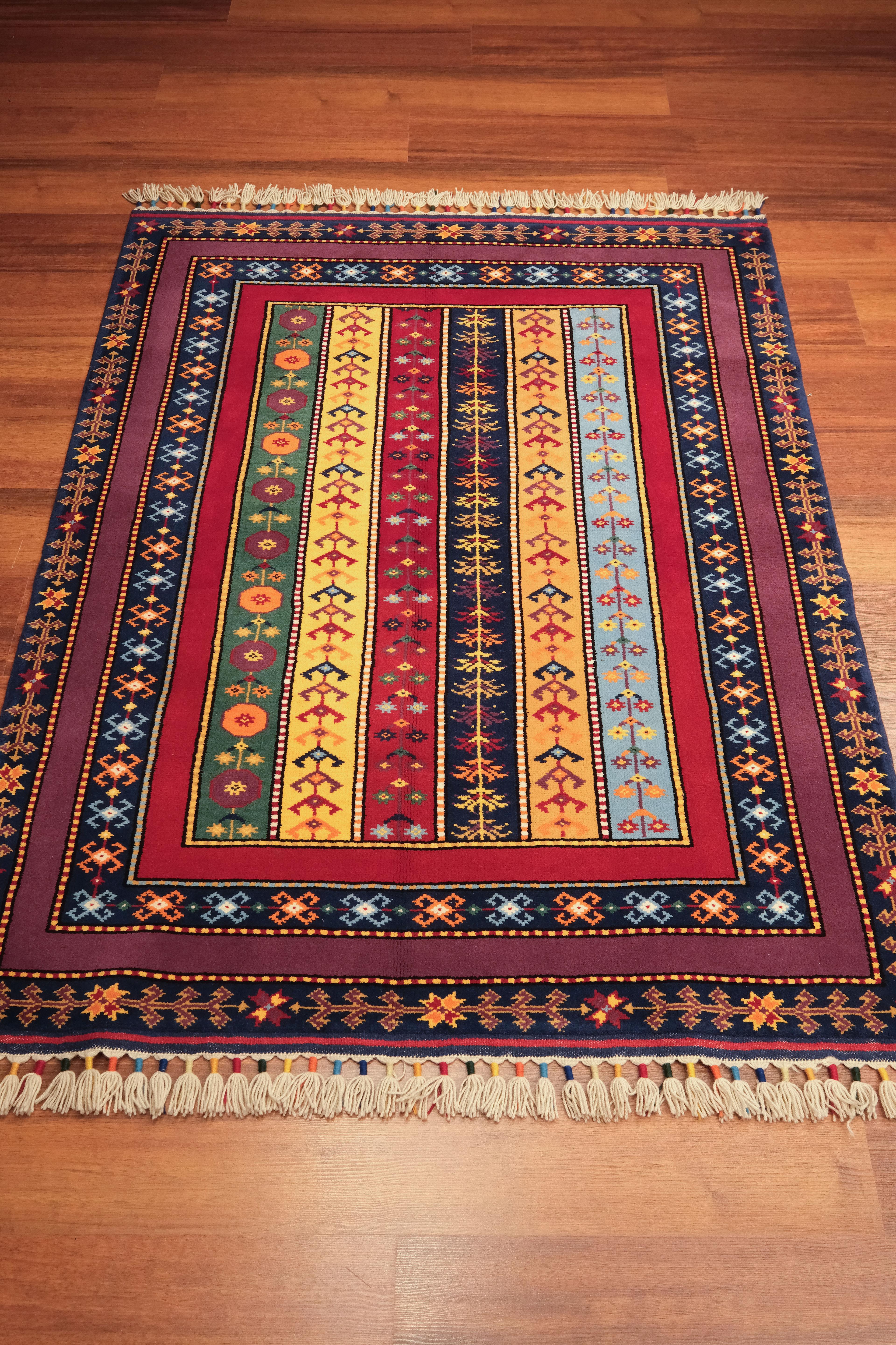 Öğretmenler Carpet Hand-Woven Shawl Rug 8911