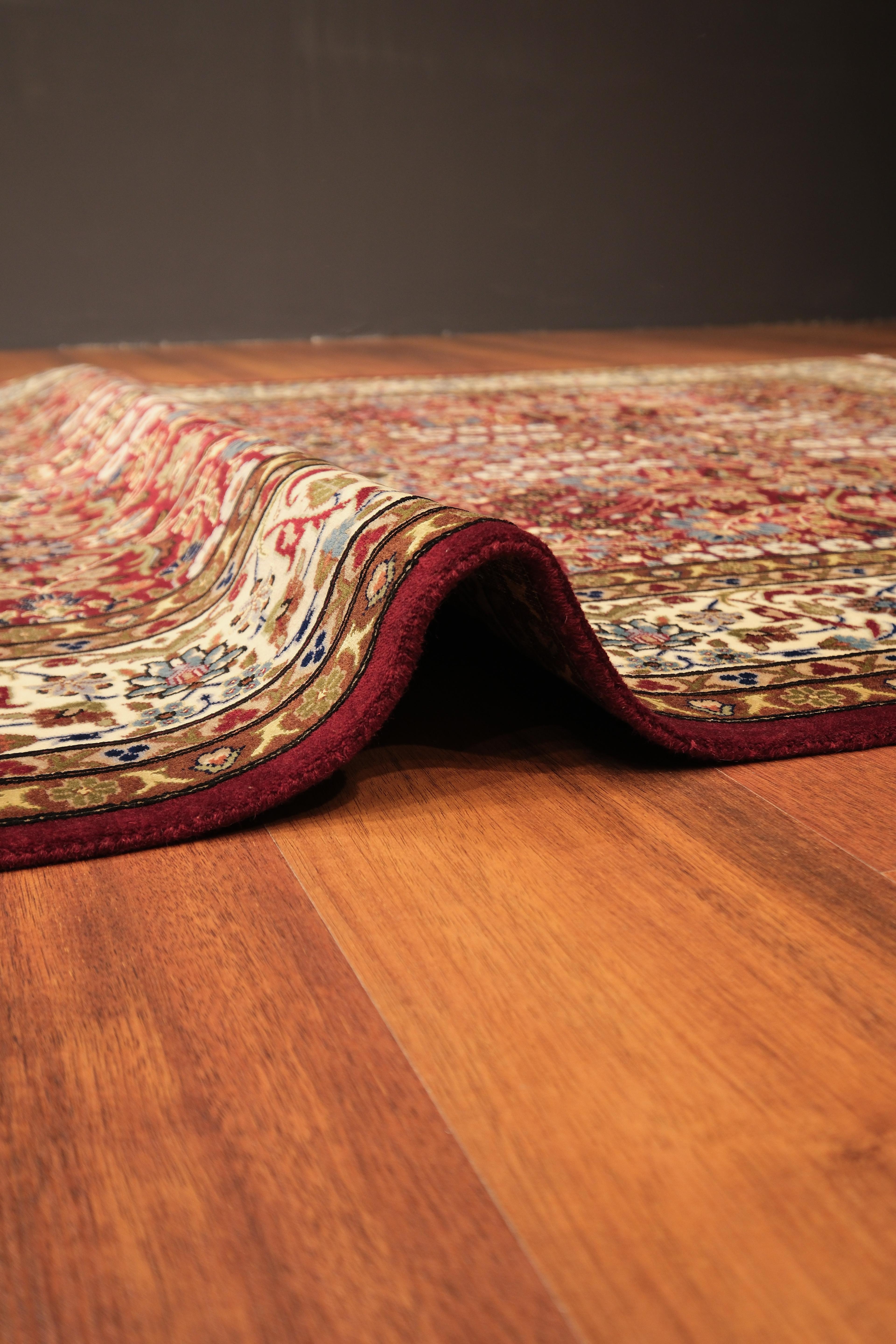 Öğretmenler Carpet Hand Woven Oriental Hereke Rug9585Ç