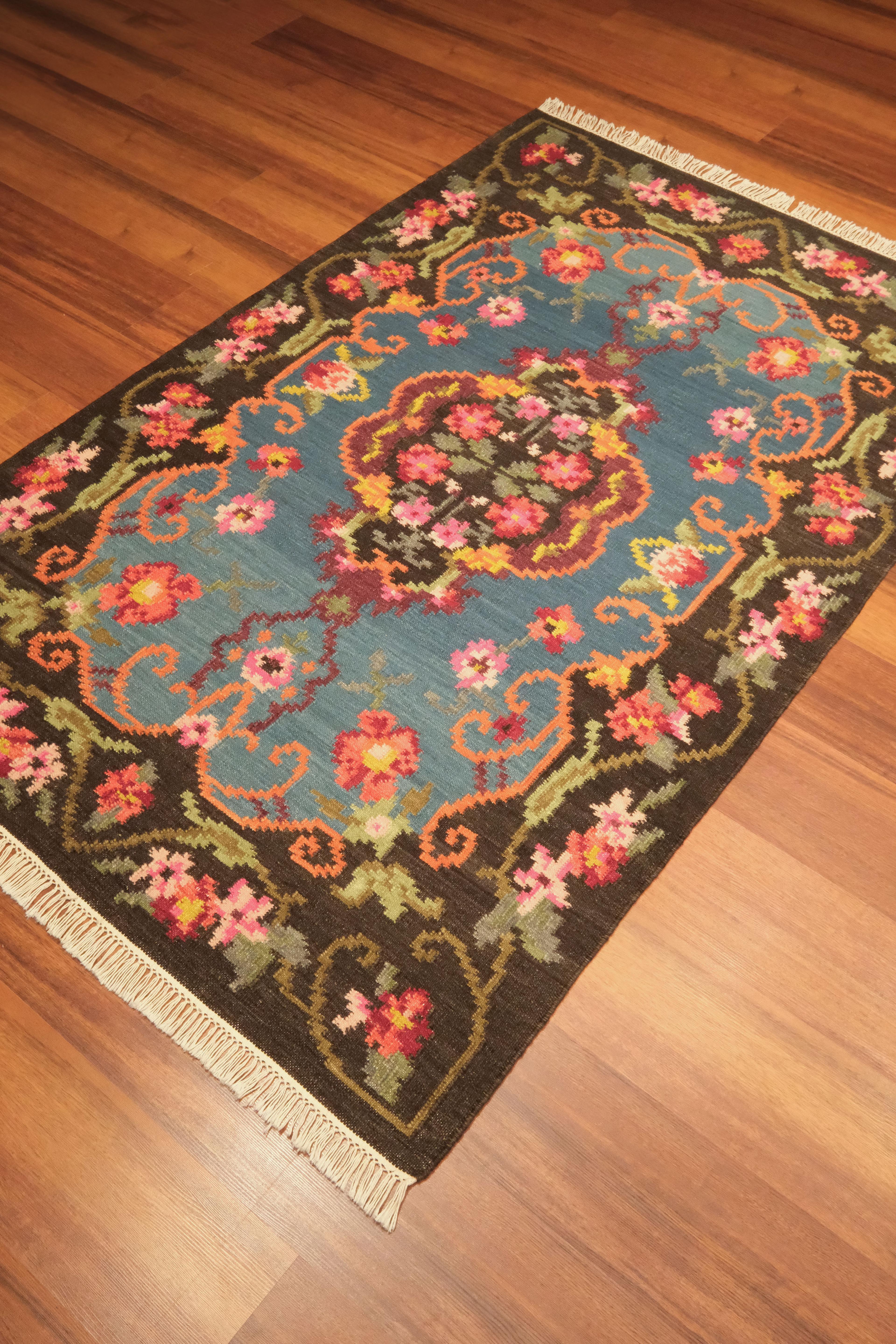 Öğretmenler Carpet Hand Woven Karabakh Rug Kilim 8407