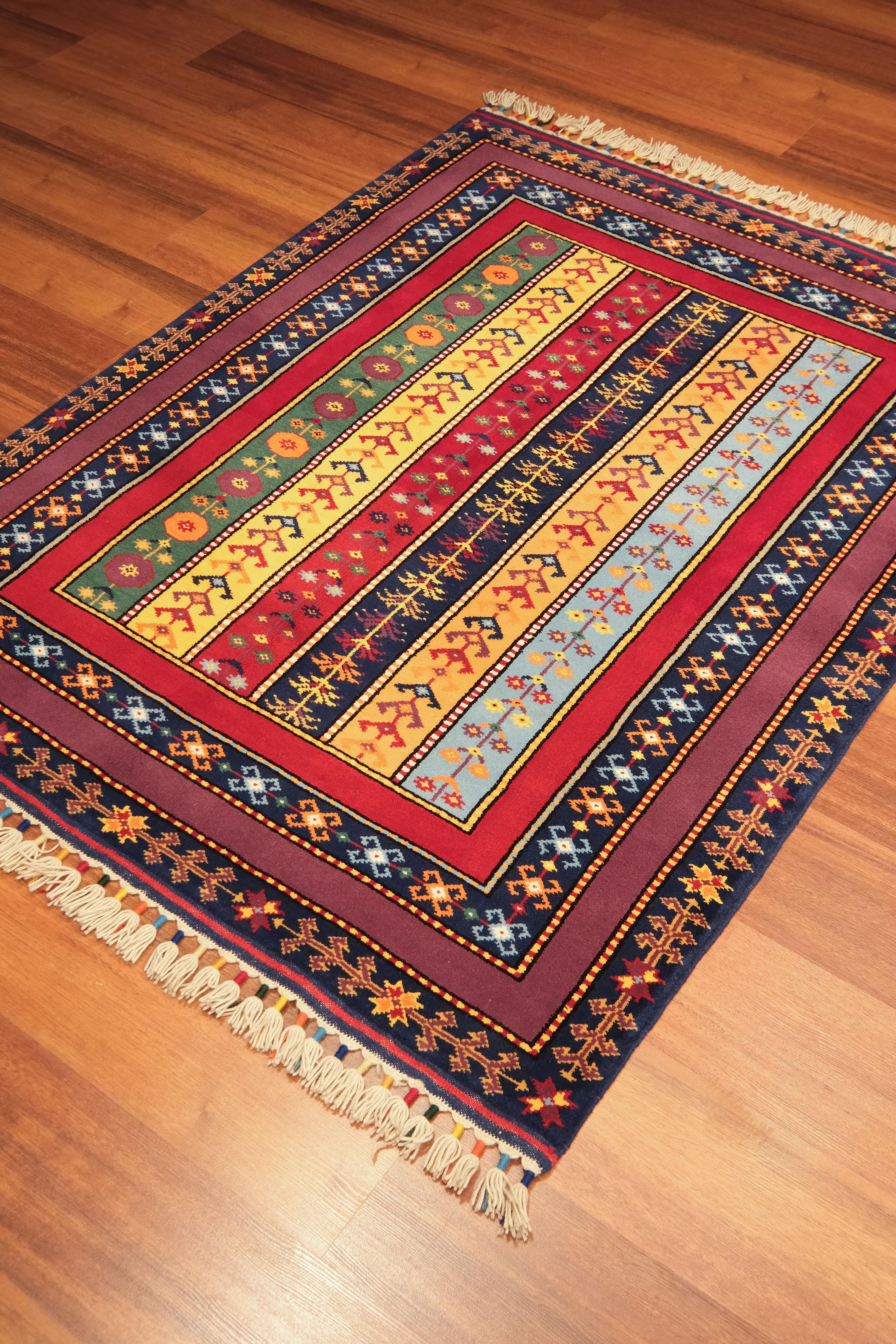 Öğretmenler Carpet Hand-Woven Shawl Rug 8911