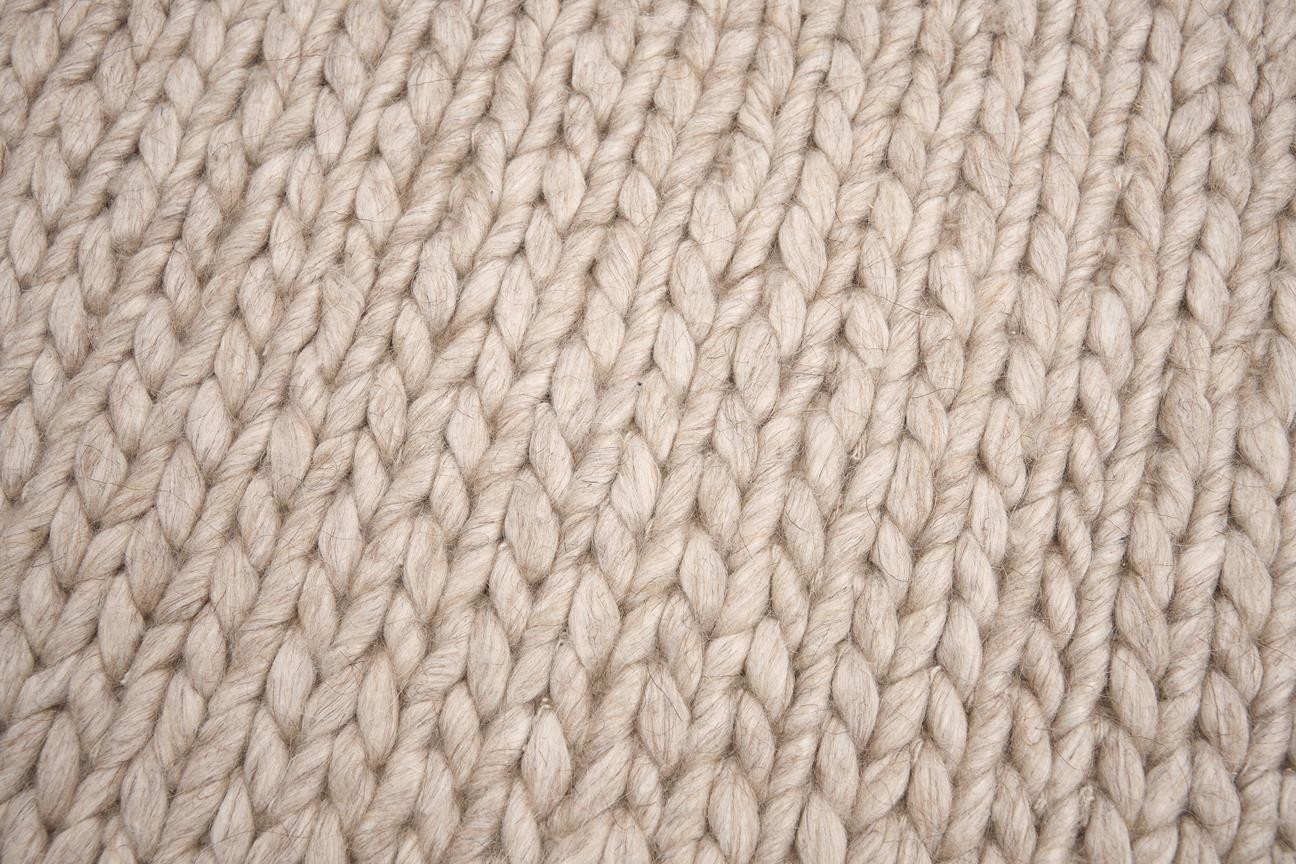 Teachers Carpet Hand Woven Jade BasketWeave Beige ÖÇJD953