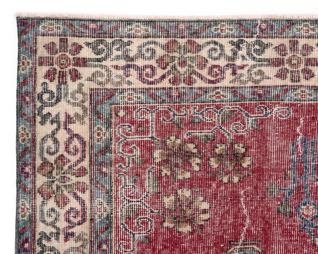 Teachers Carpet Hand Tufted Vintage Carpet ÖÇVE905