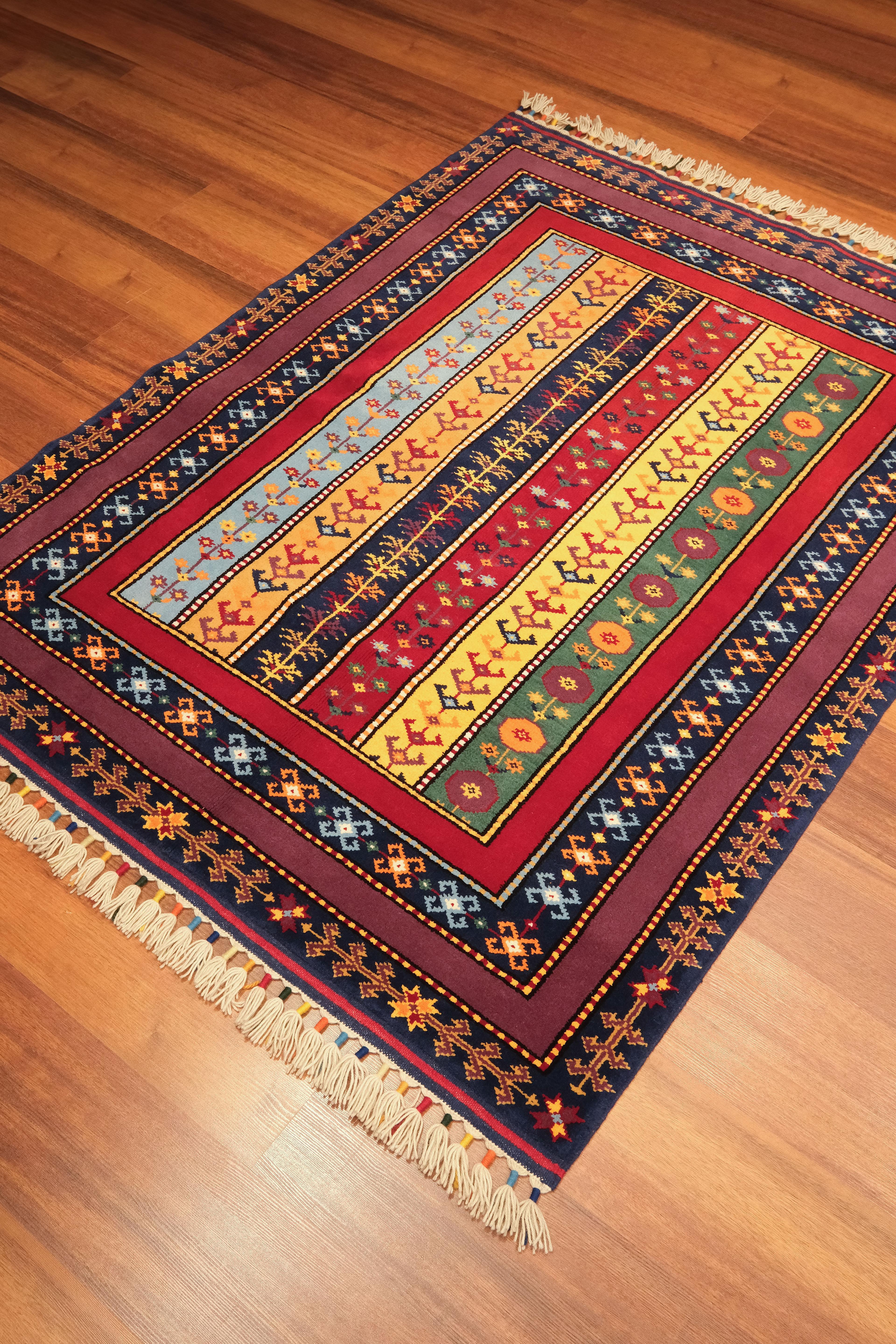 Öğretmenler Carpet Hand-Woven Shawl Rug 8911