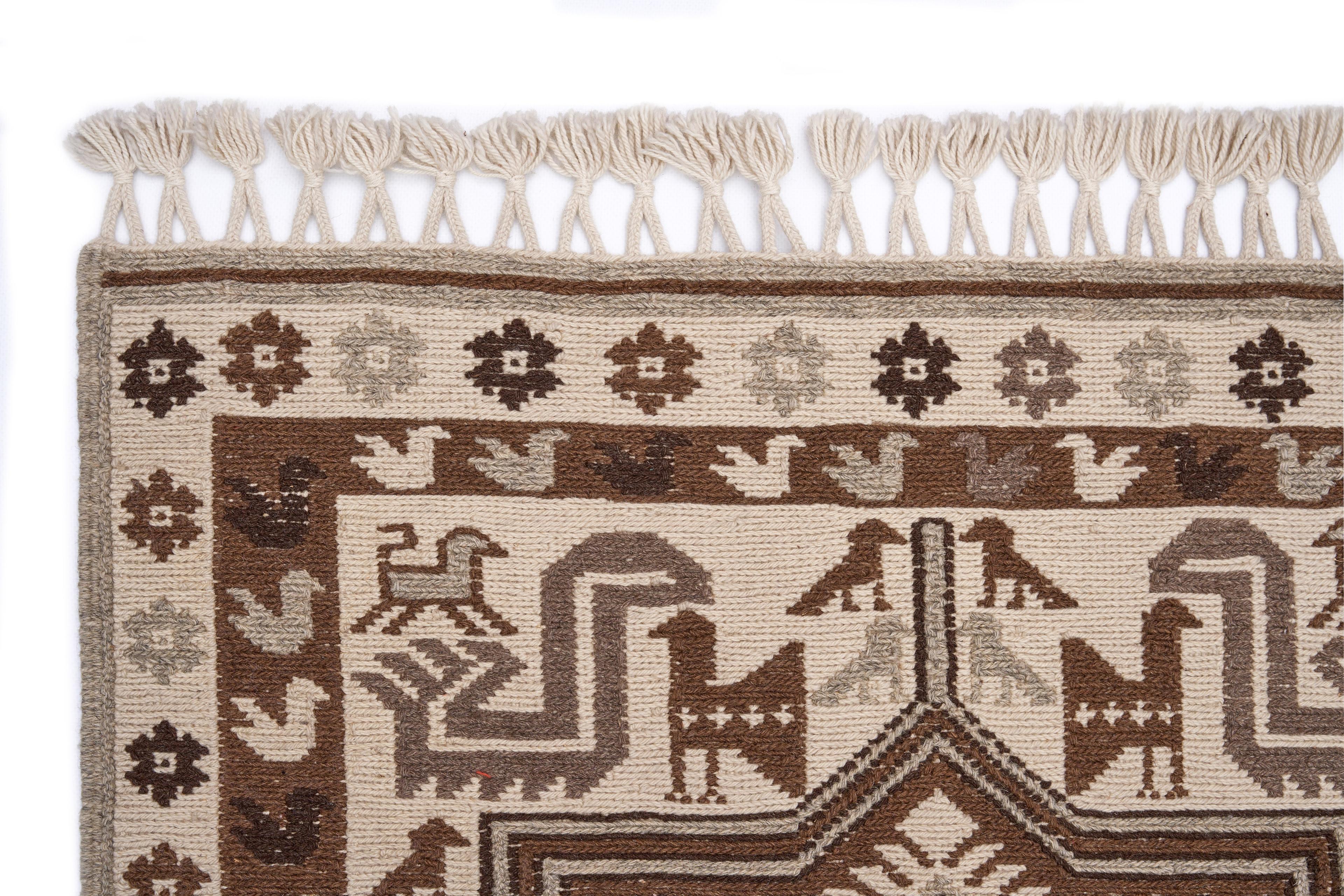 Öğretmenler Halı El Dokuma Çeyrek Sumak Kilim ÖDÇS067