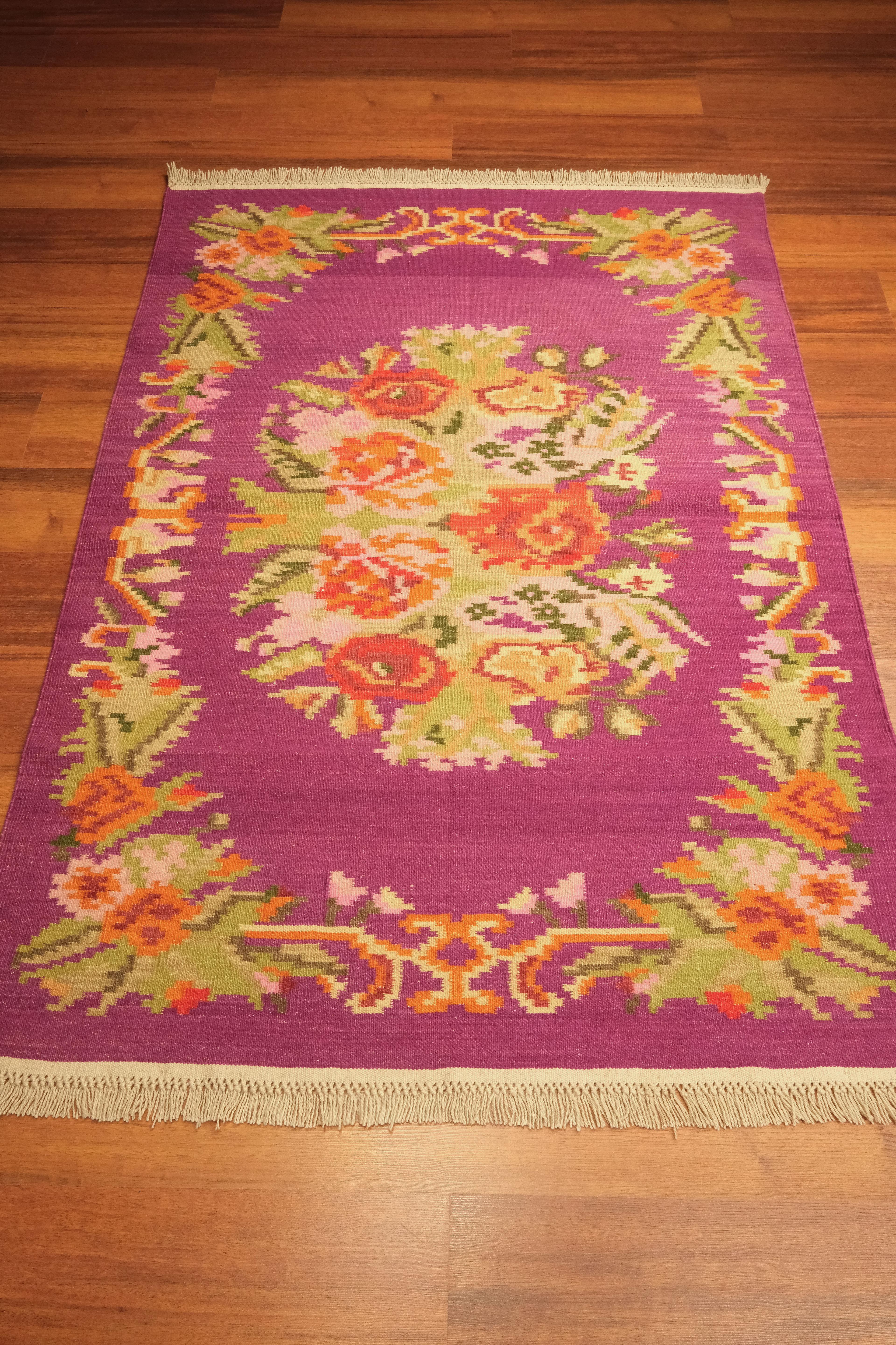 Öğretmenler Carpet Hand Woven Karabakh Rug Kilim 8452