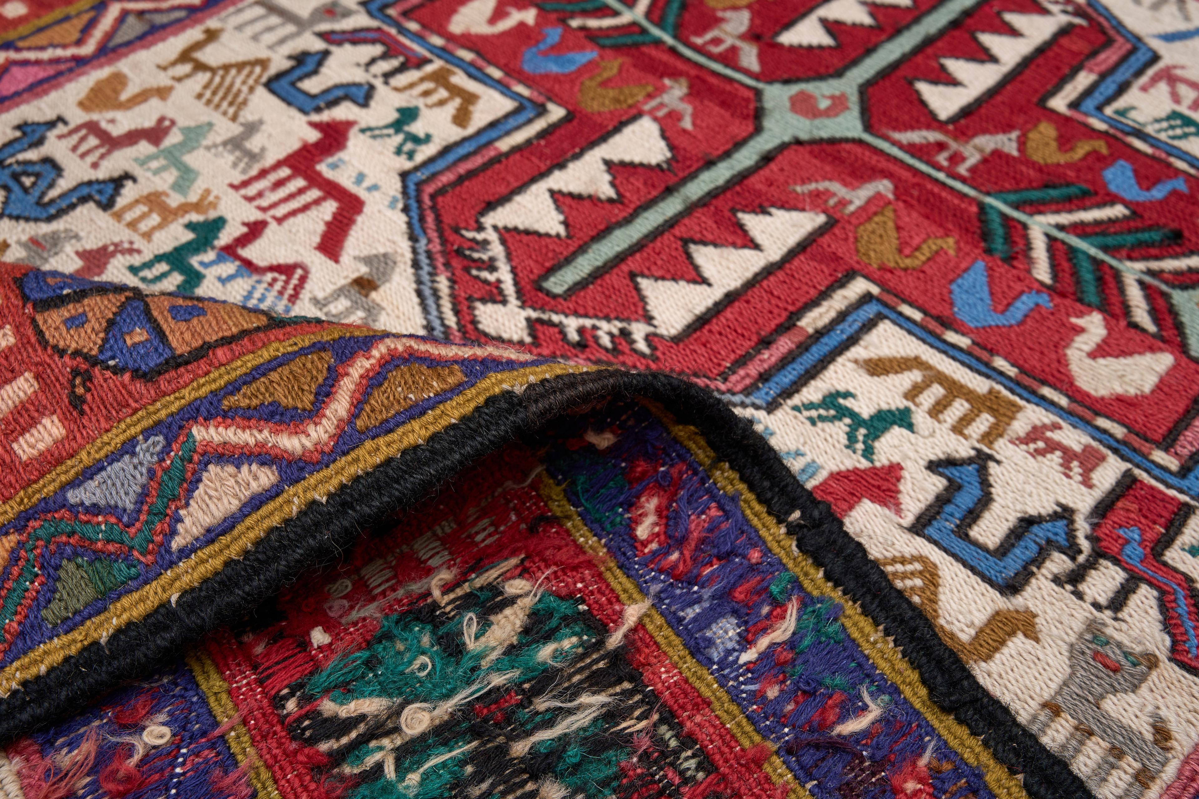 Öğretmenler Halı El Dokuma Çeyrek Sumak Kilim ÖDÇS068