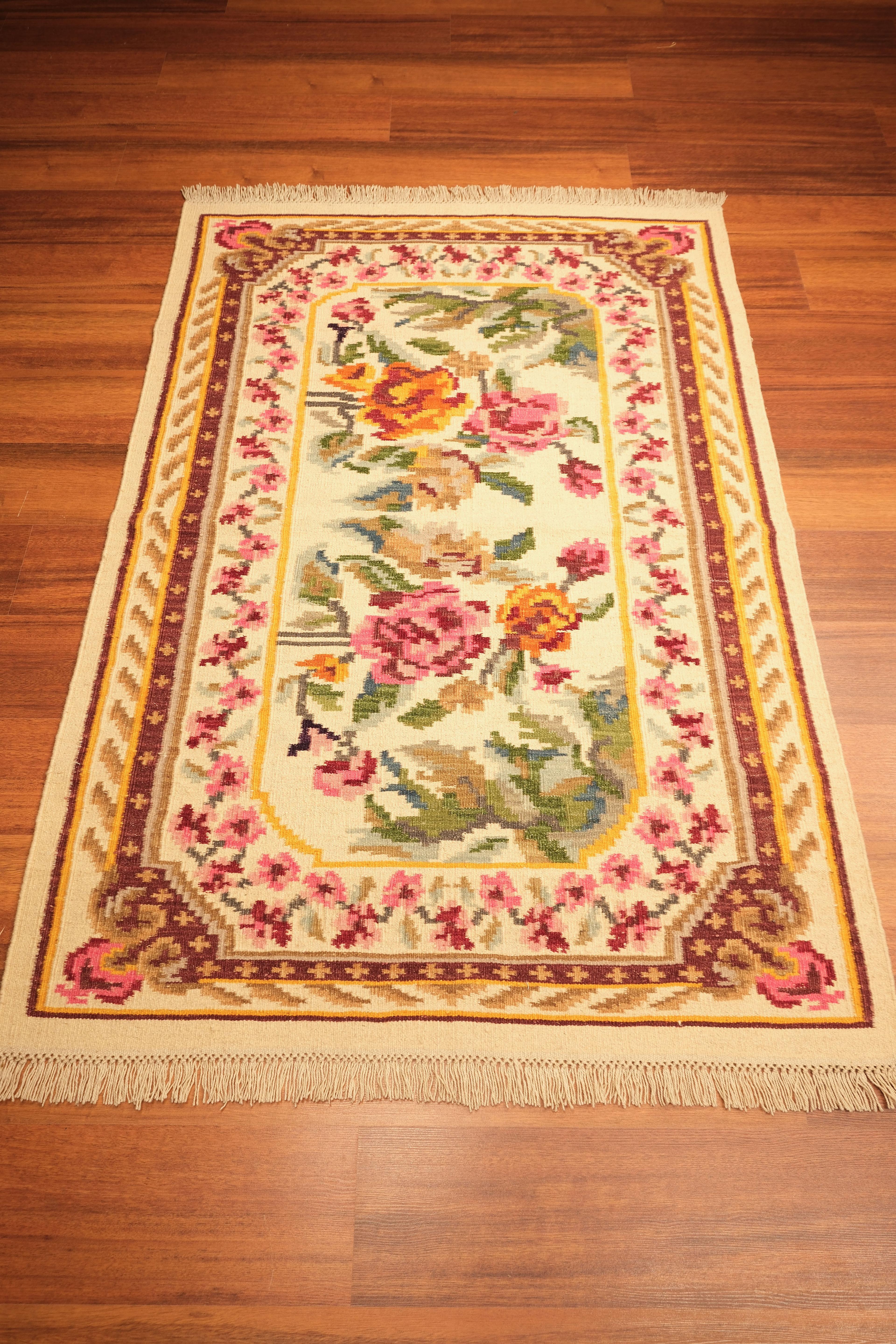 Öğretmenler Carpet Hand Woven Karabakh Kilim Rug 8285