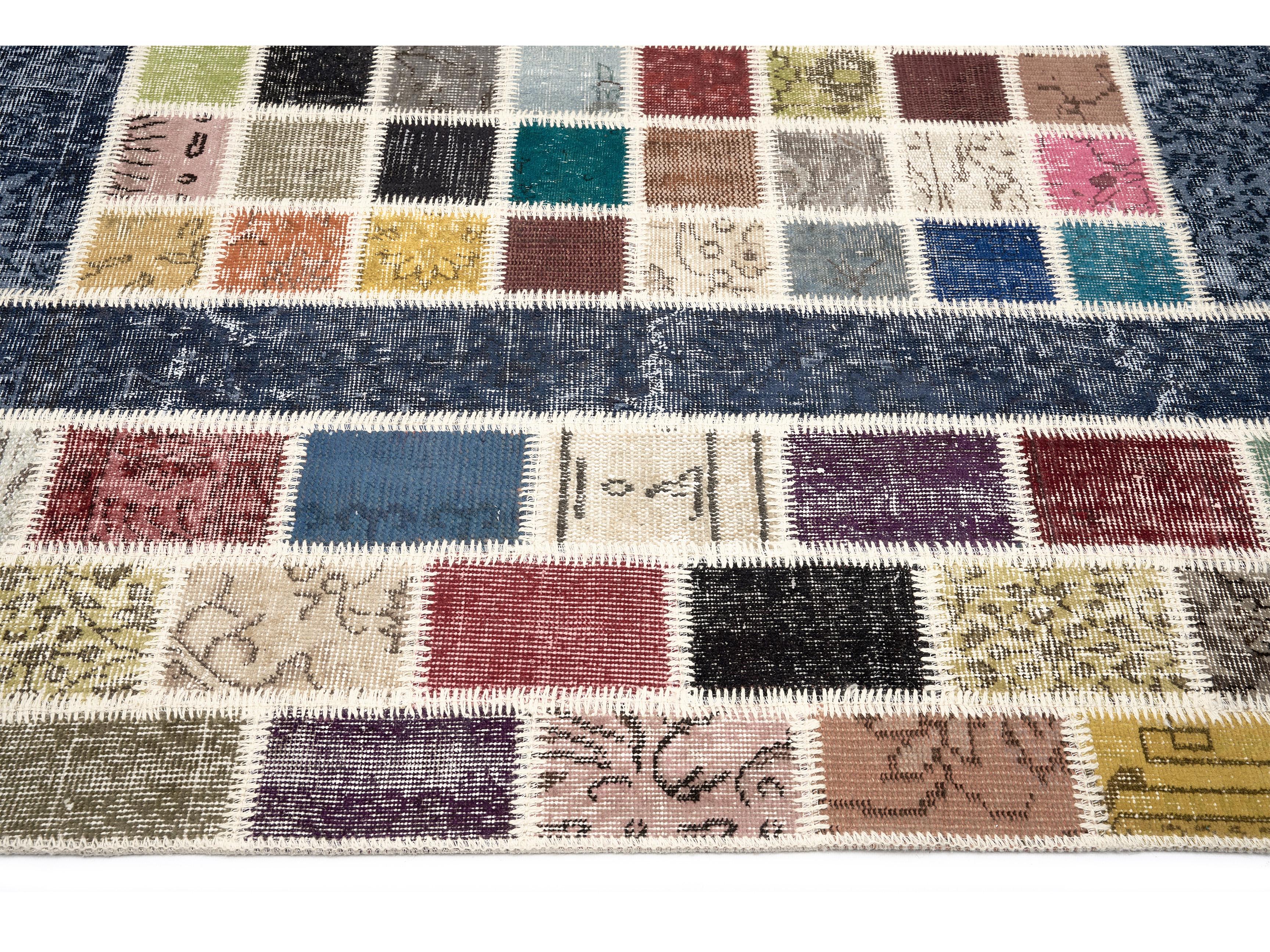 Öğretmenler Halı El Dokuma Pera Patchwork ÖDPP502