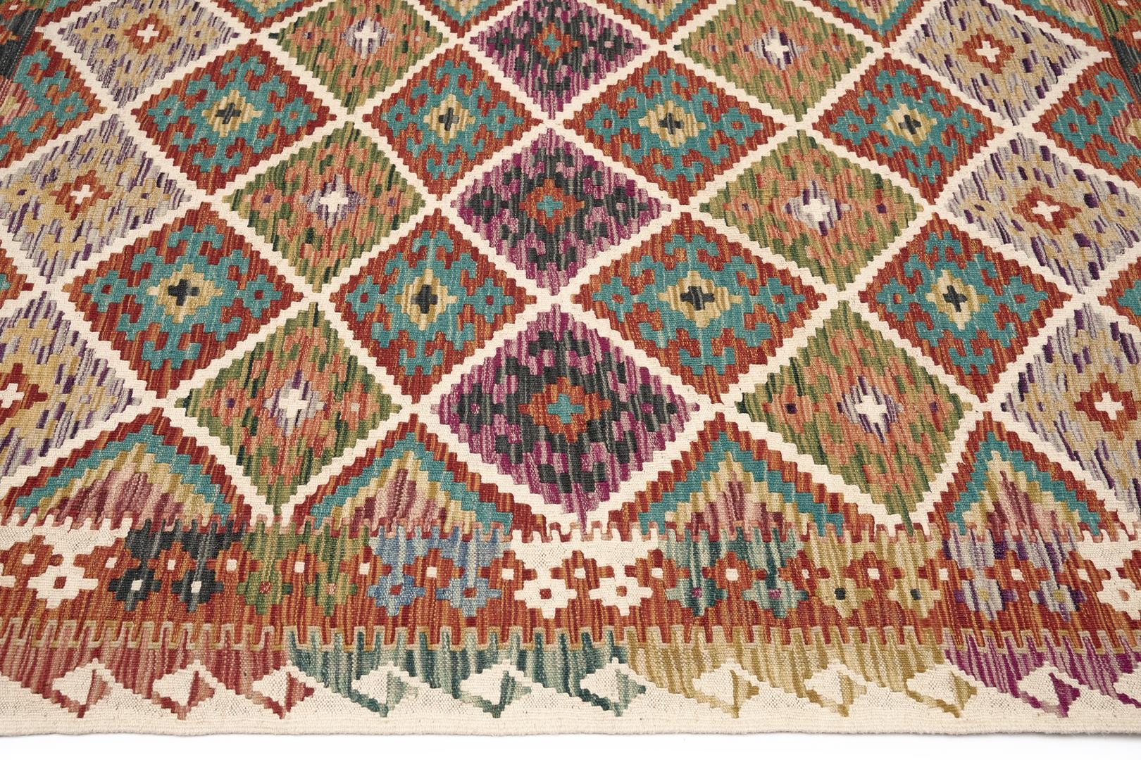 Teachers Carpet Hand Woven Insaaf Kilim ÖDIK478