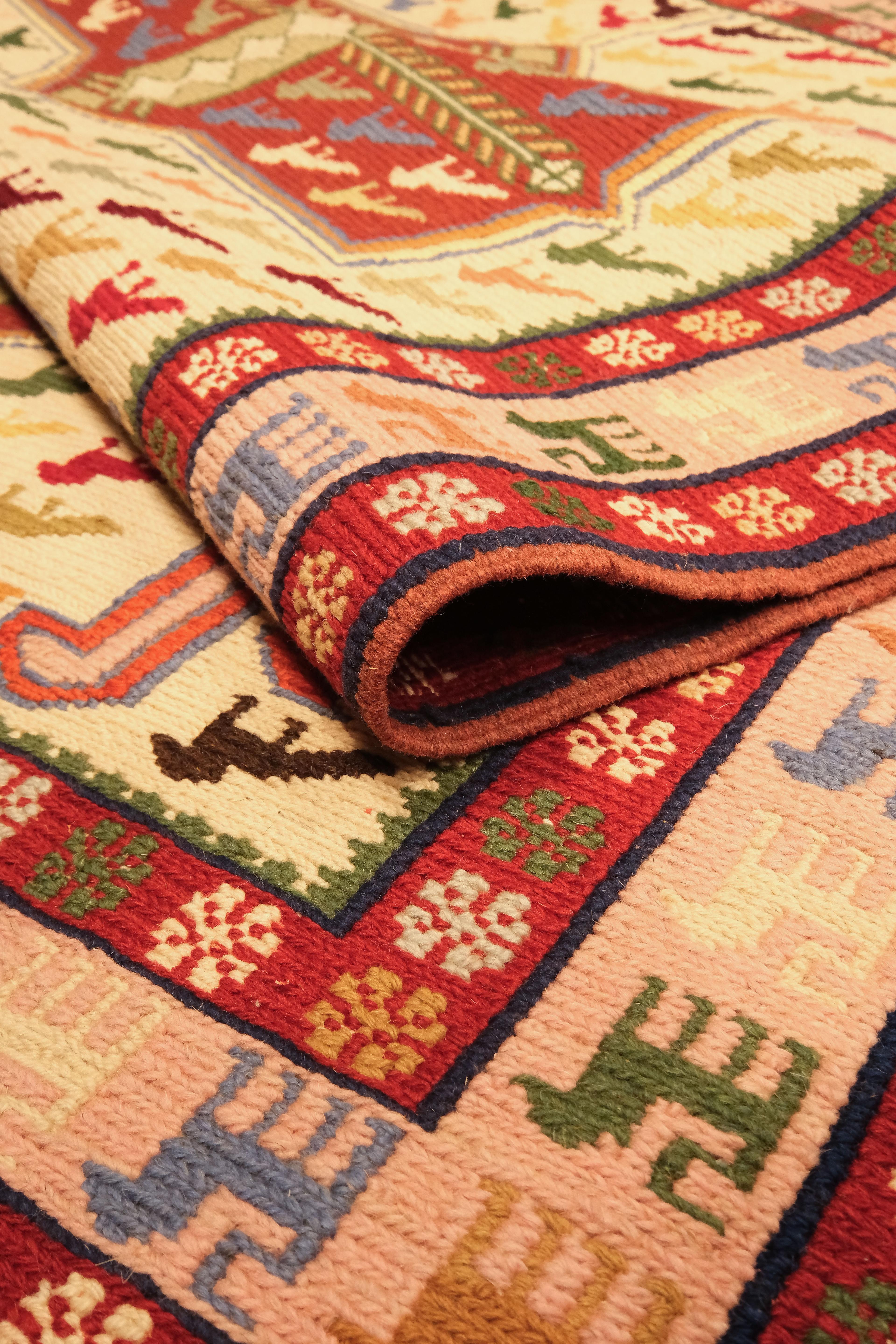 Öğretmenler Halı El Dokuma Sumak Kilim 8140Ç