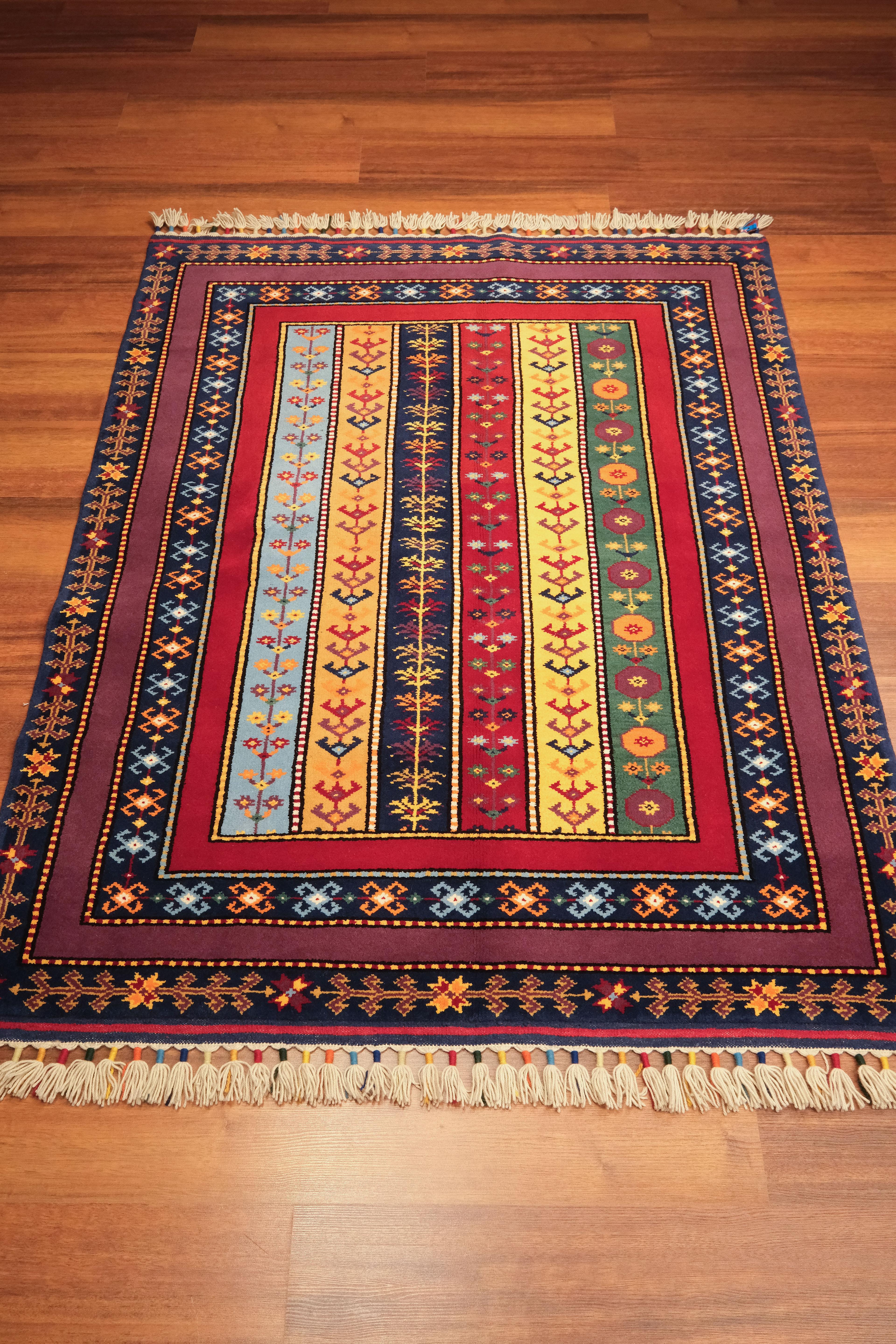 Öğretmenler Carpet Hand-Woven Shawl Rug 8911