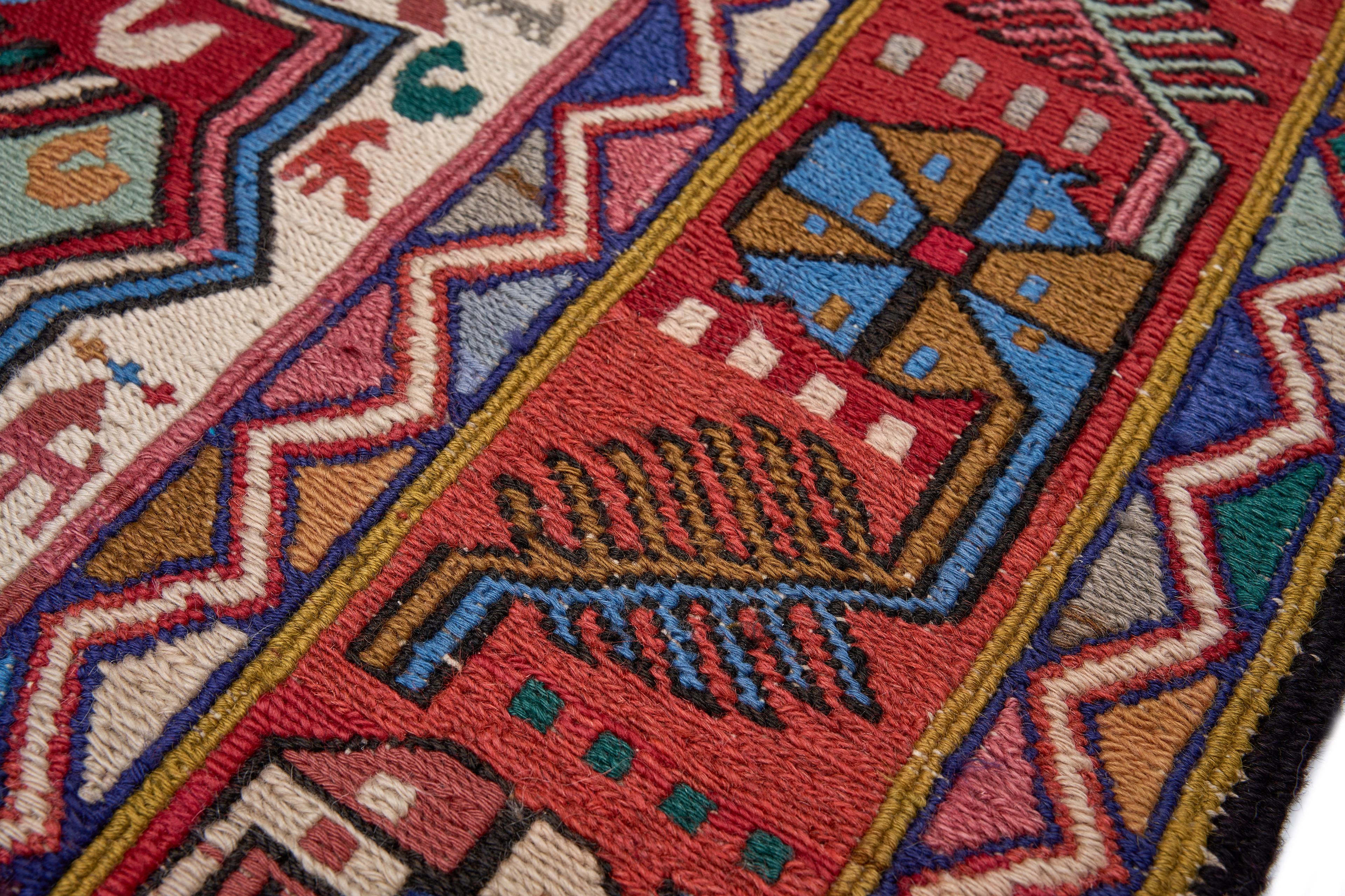 Öğretmenler Halı El Dokuma Çeyrek Sumak Kilim ÖDÇS068