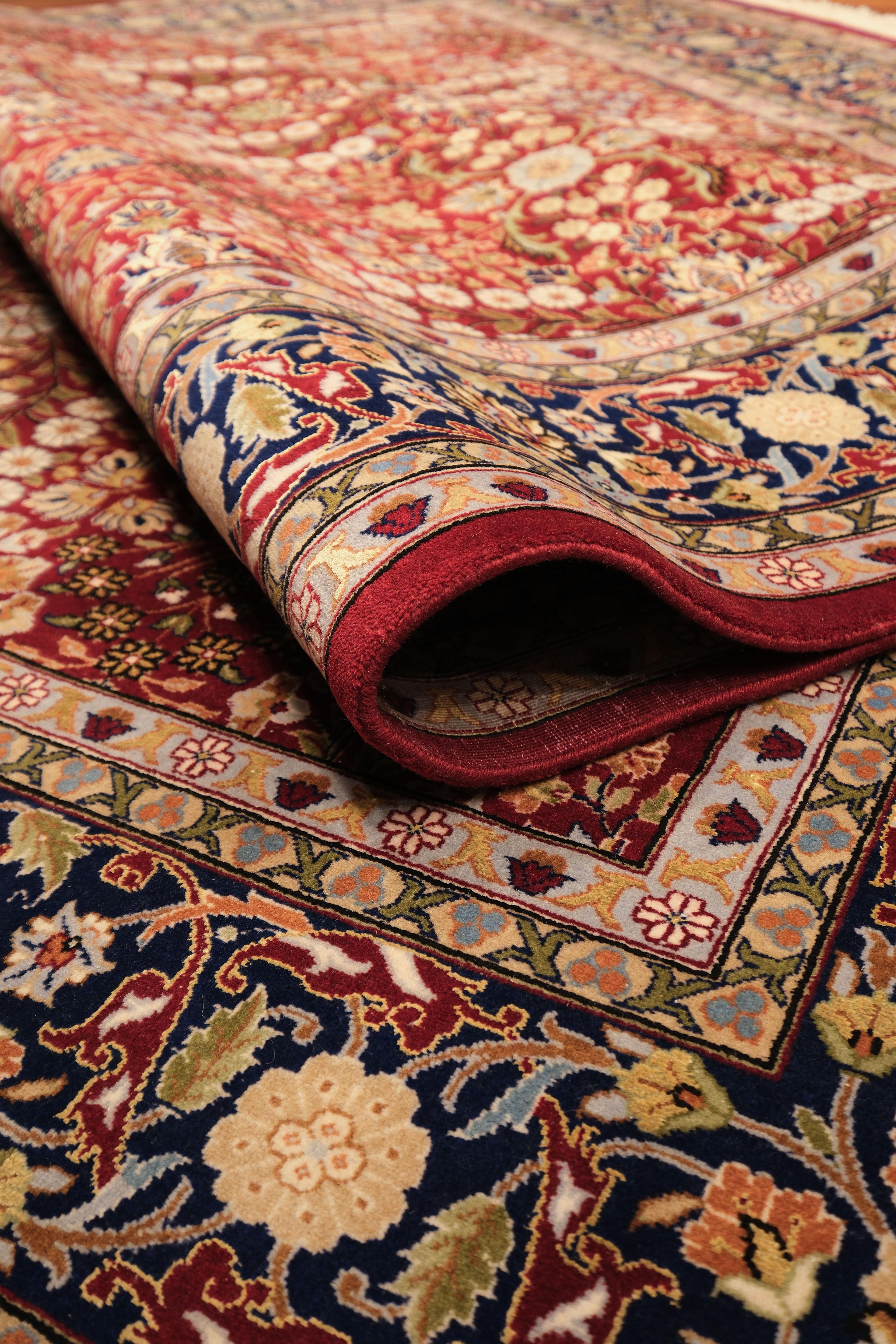 Öğretmenler Carpet Hand Woven Oriental Hereke Carpet 7691Ç