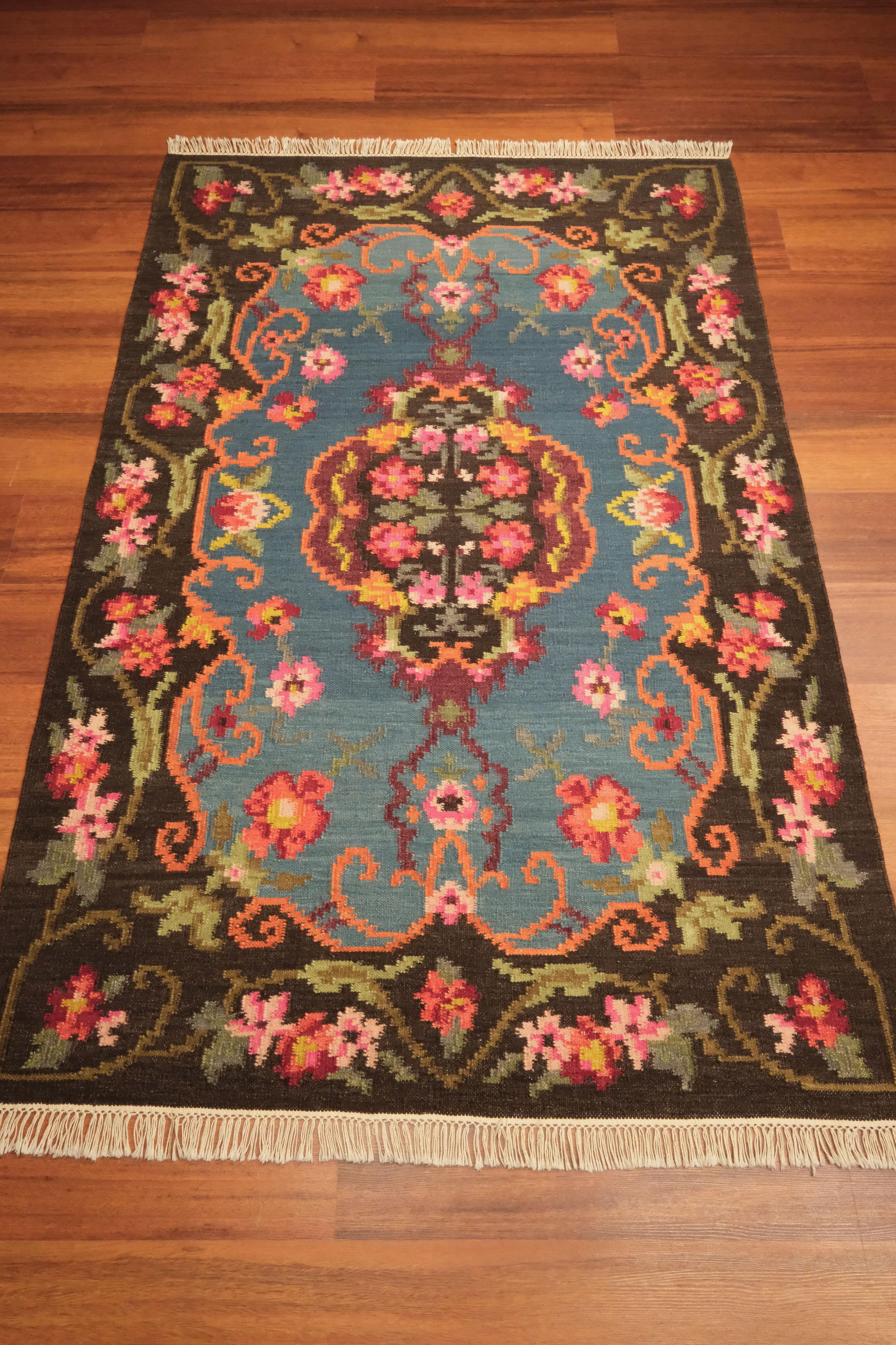 Öğretmenler Carpet Hand Woven Karabakh Rug Kilim 8407