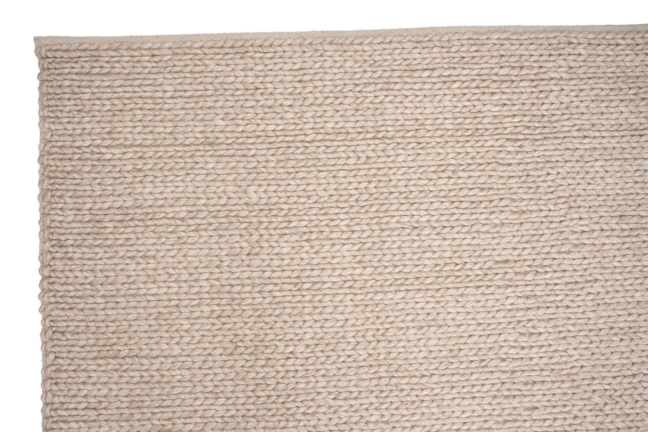 Teachers Carpet Hand Woven Jade BasketWeave Beige ÖÇJD953