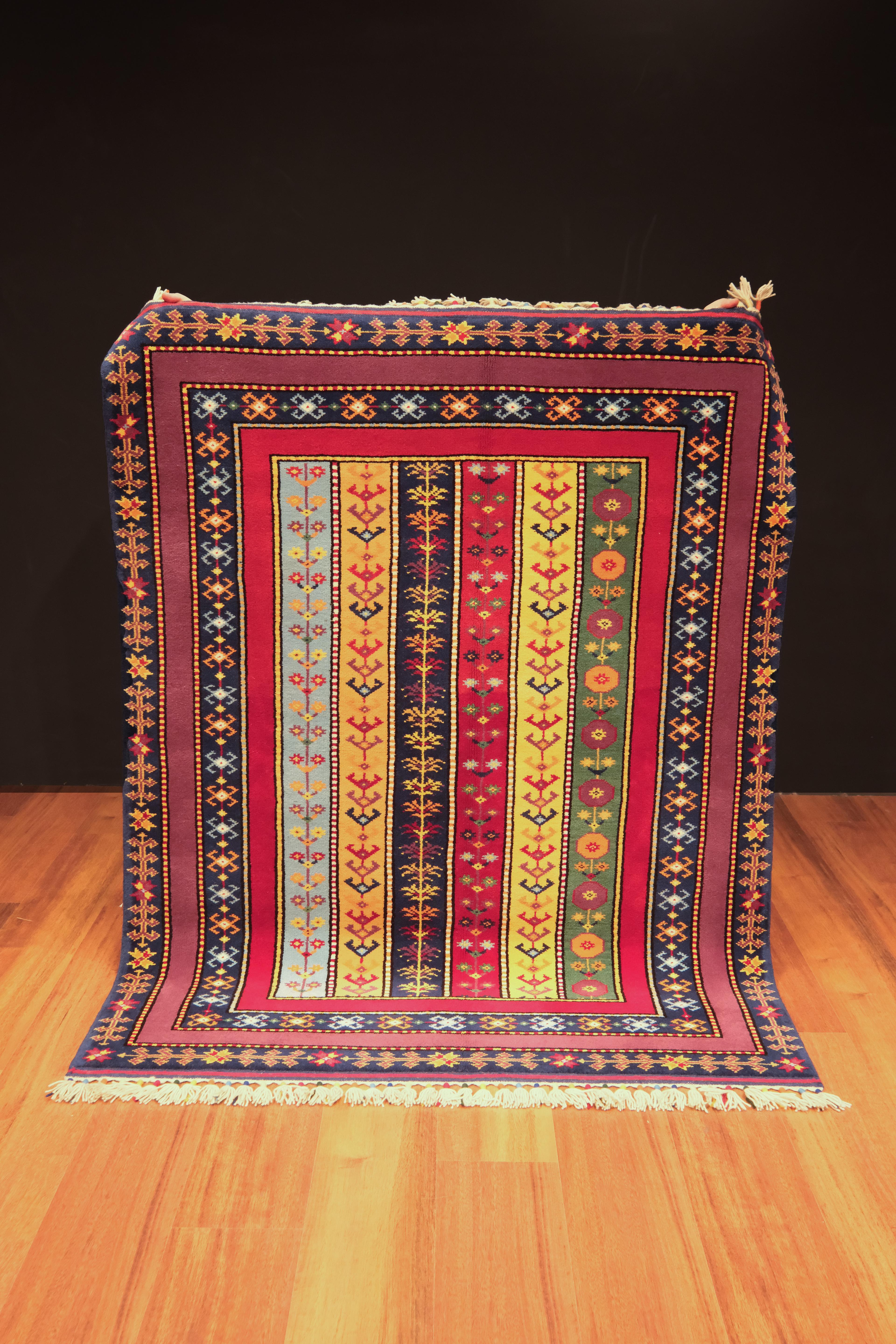 Öğretmenler Carpet Hand-Woven Shawl Rug 8911