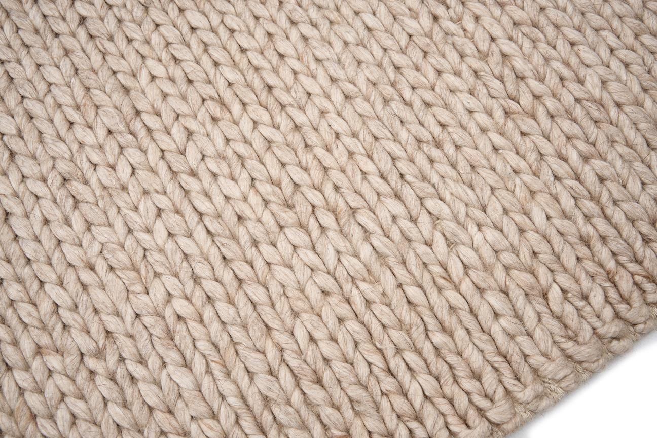 Teachers Carpet Hand Woven Jade BasketWeave Beige ÖÇJD953