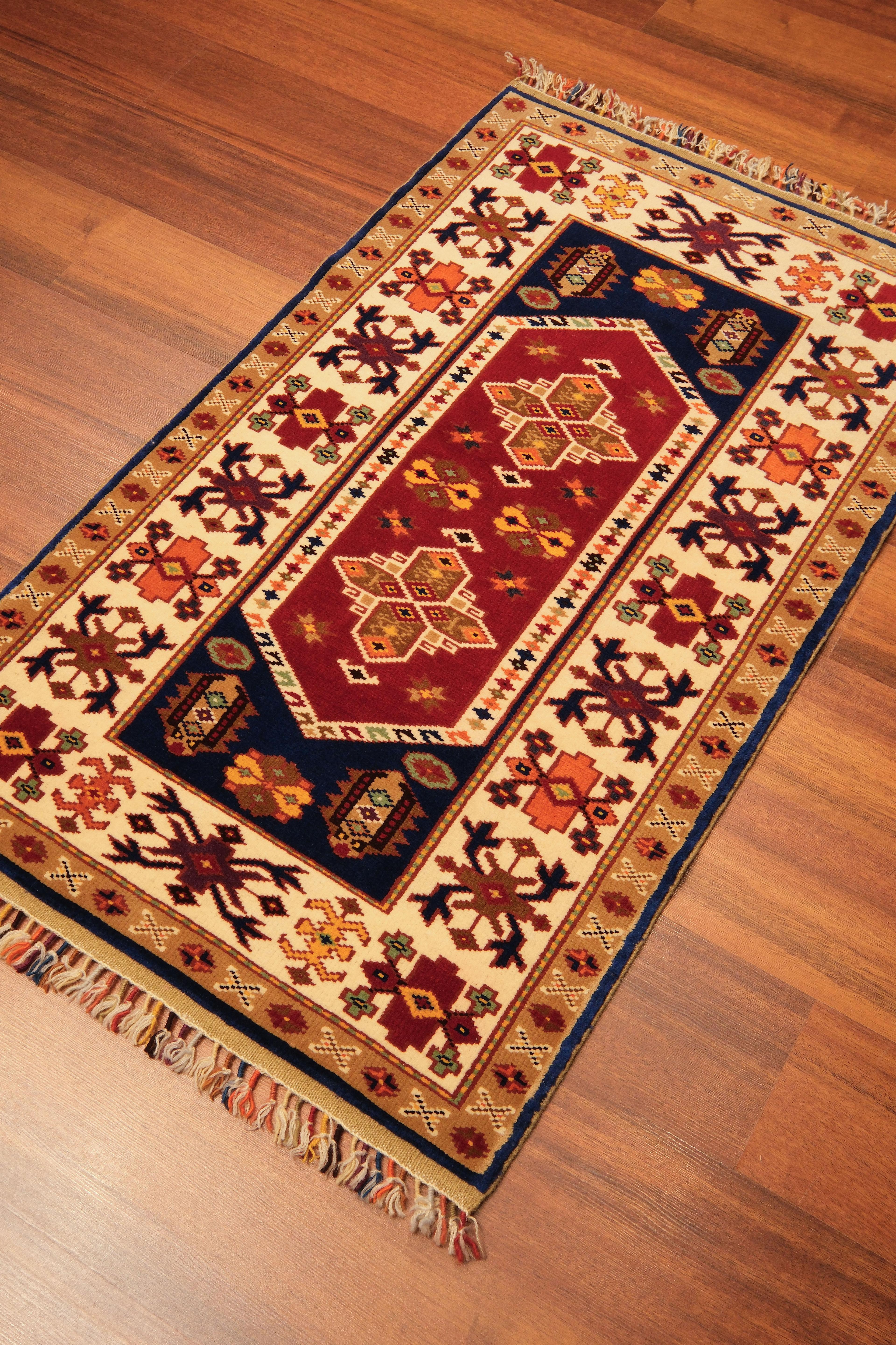 Öğretmenler Carpet Hand Woven Plain Yuntdağ 0059