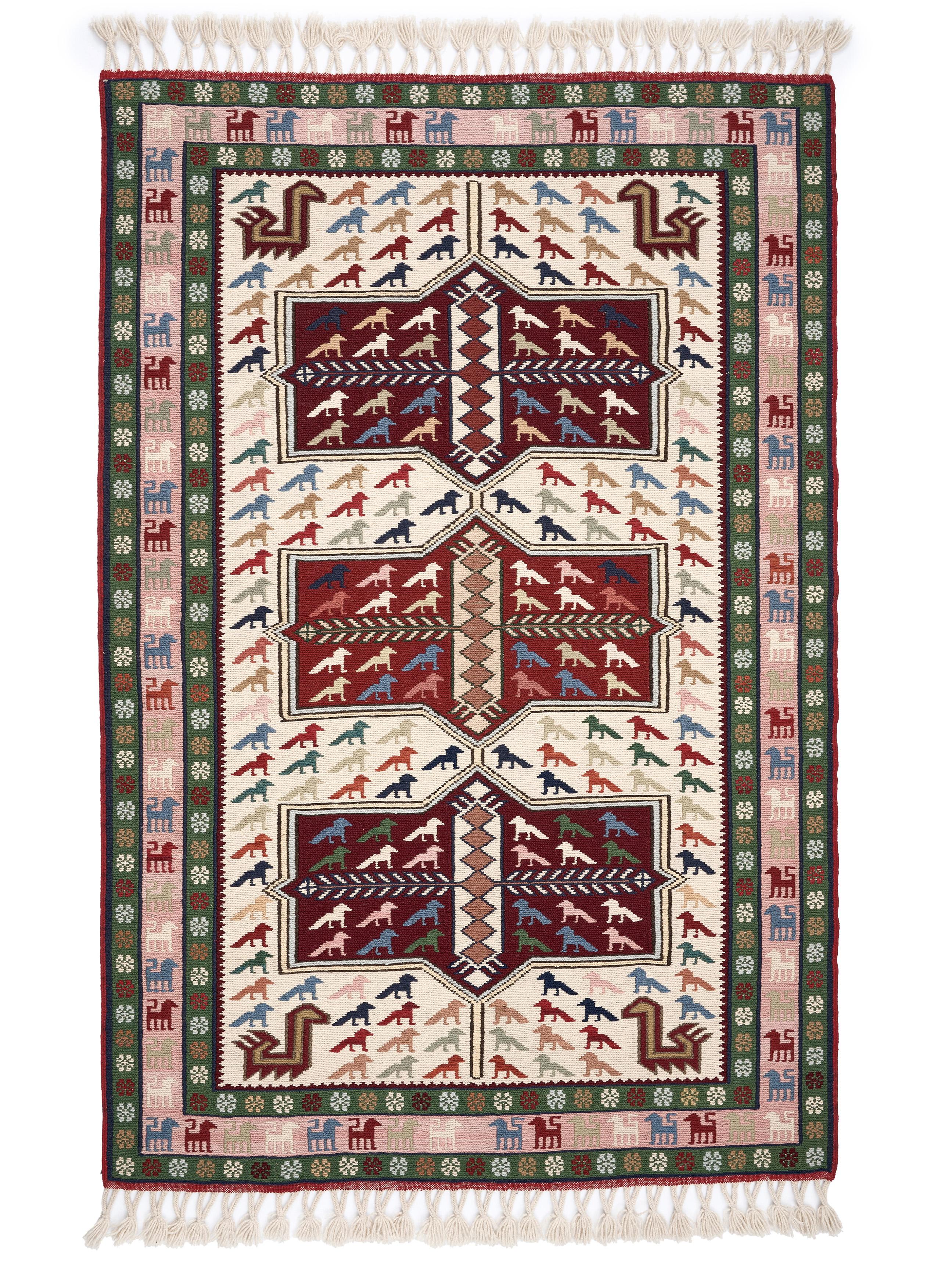 Öğretmenler Halı El Dokuma Derin Sumak Kilim ÖÇDS625