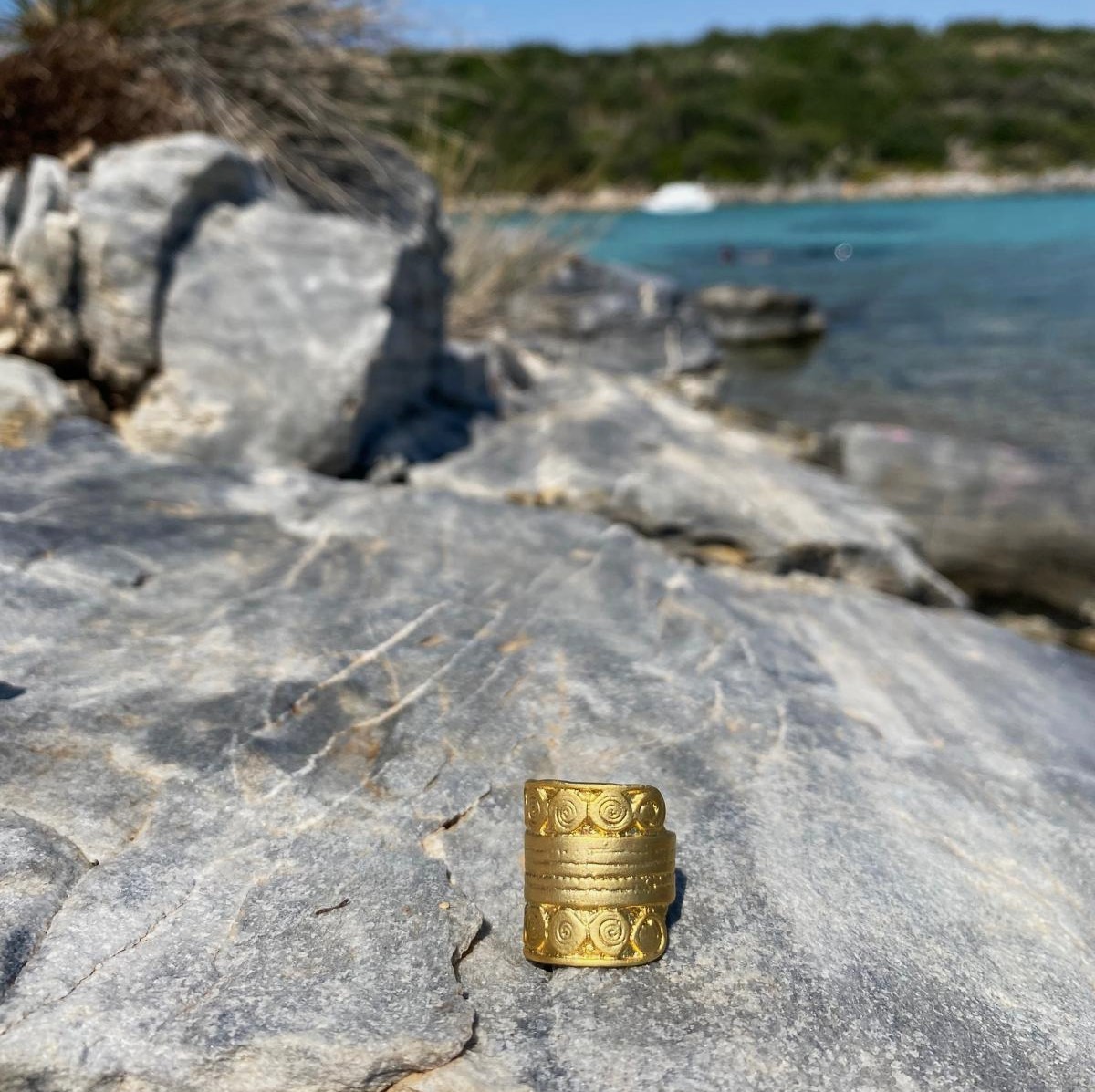 Mythos Gold Yüzük Pirinç Üzeri Altın Kaplama
