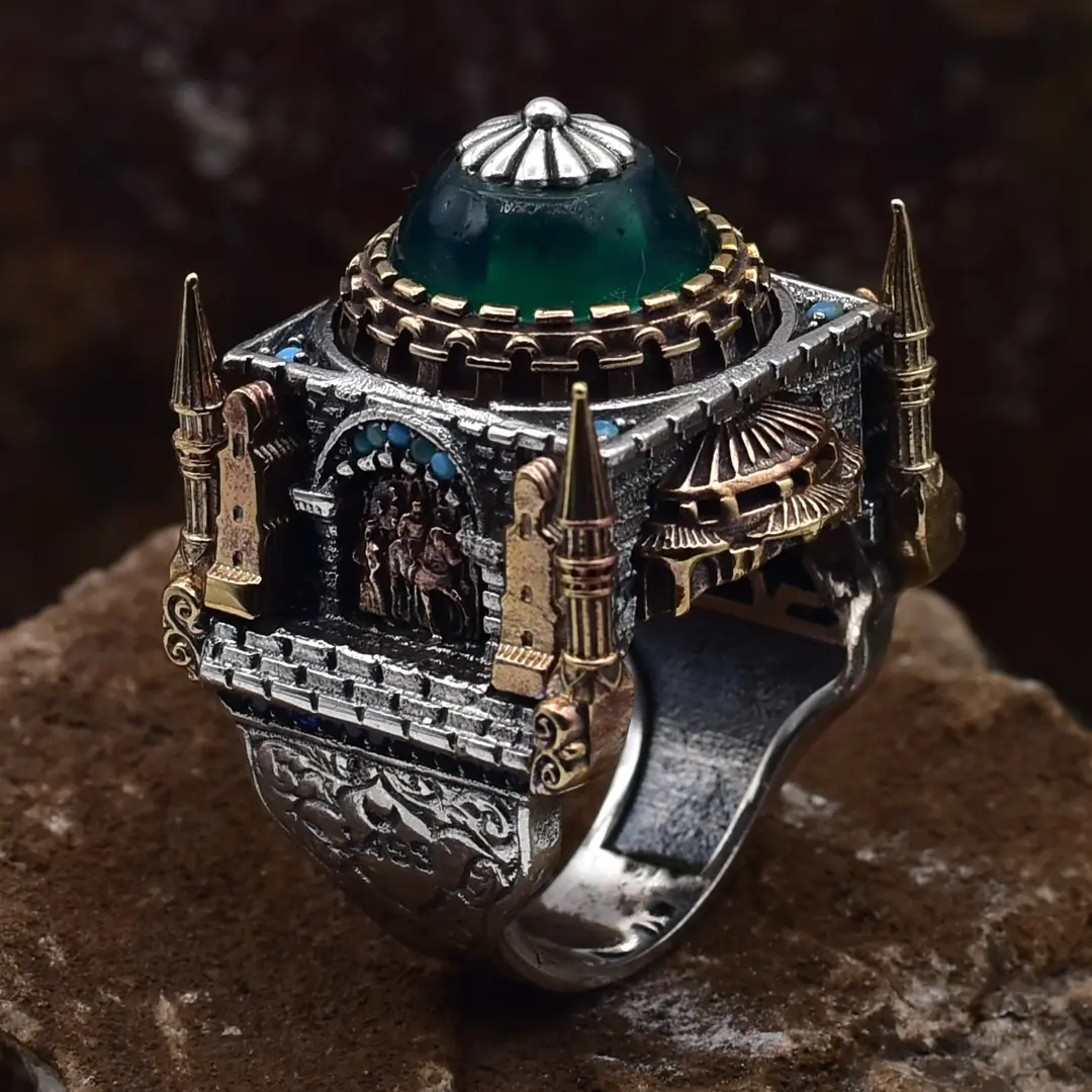 Ayasofya Temalı Özel Üretim Gümüş Yüzük