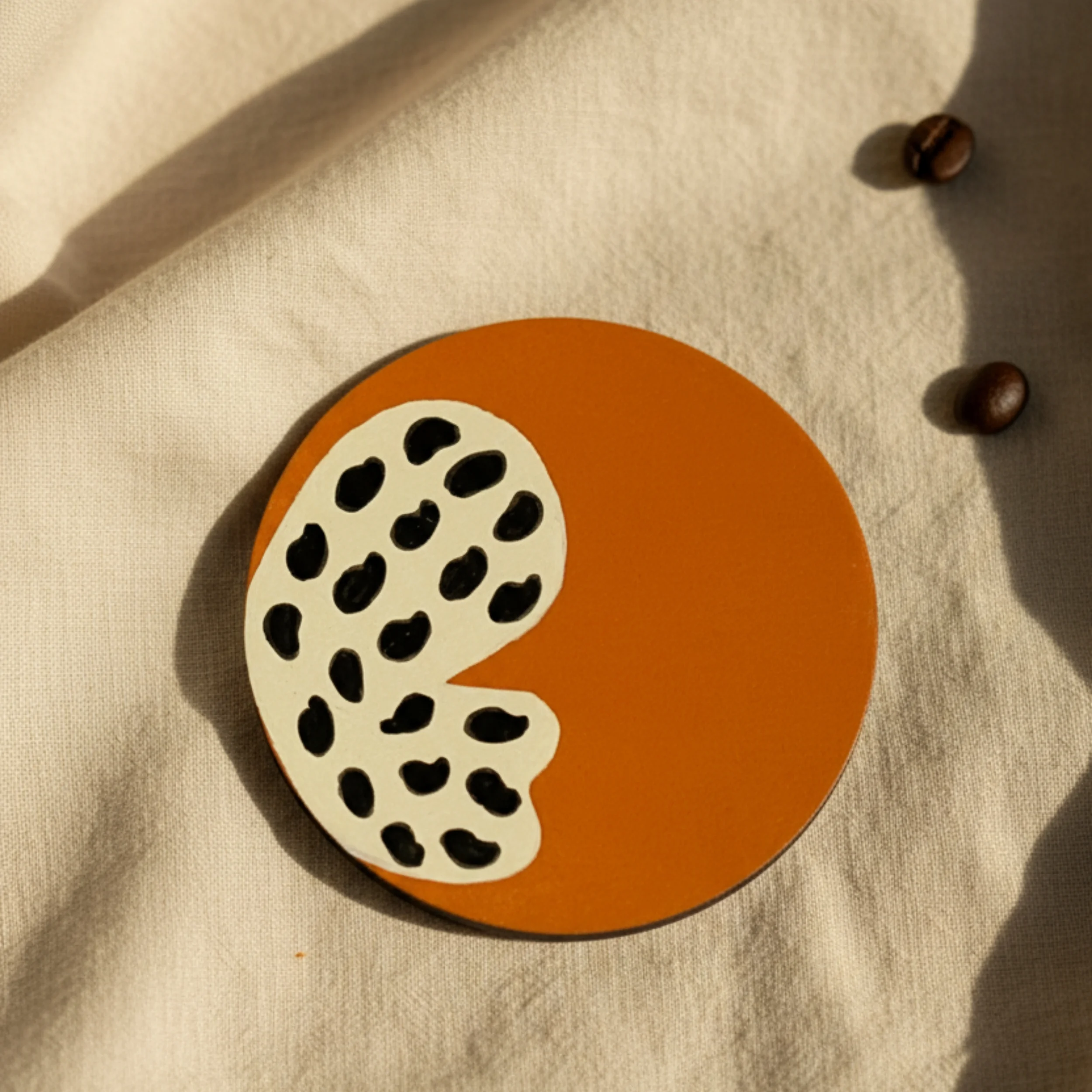 Kelebekler El Yapımı Ahşap Bardak Altlığı 4'lü