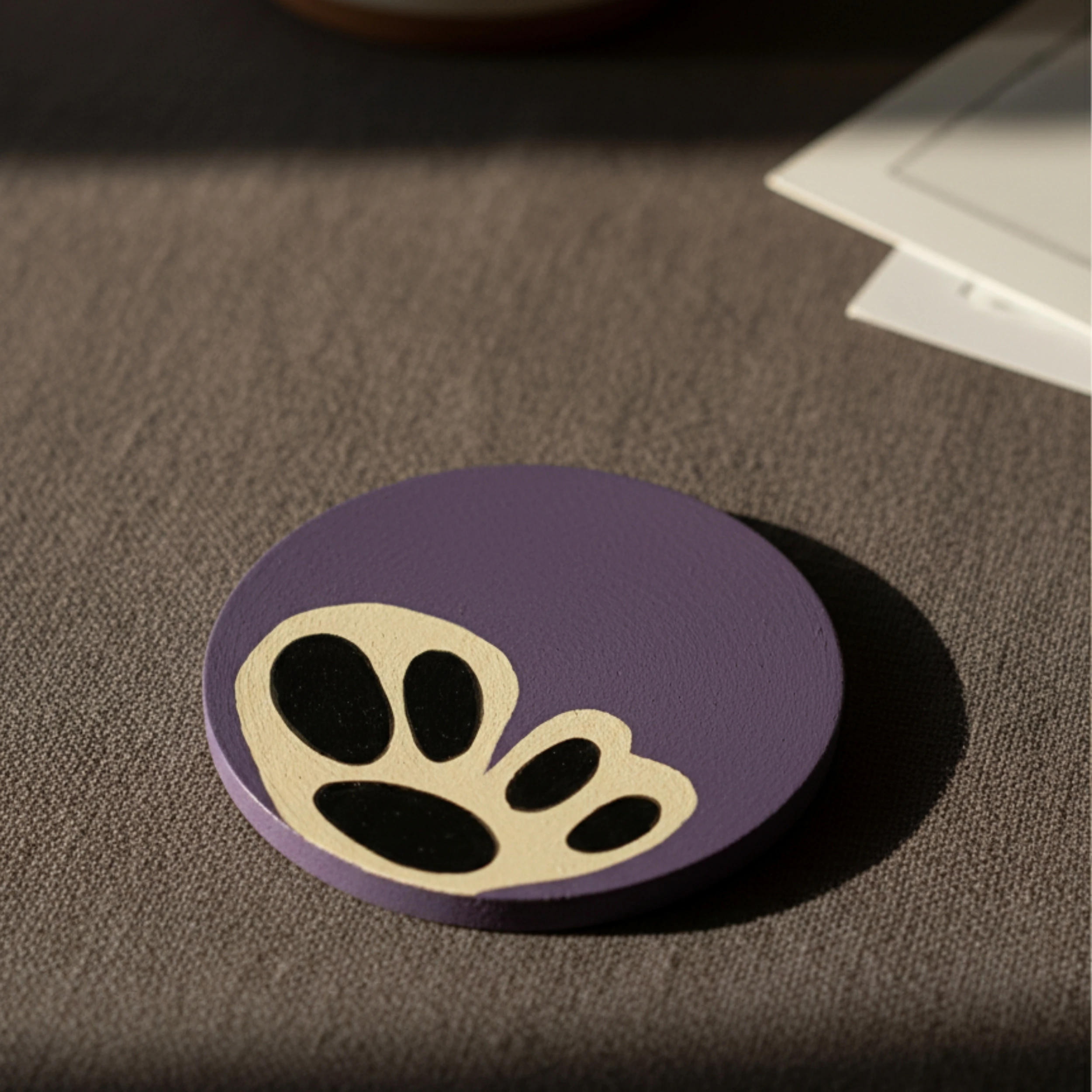 Kelebekler El Yapımı Ahşap Bardak Altlığı 4'lü