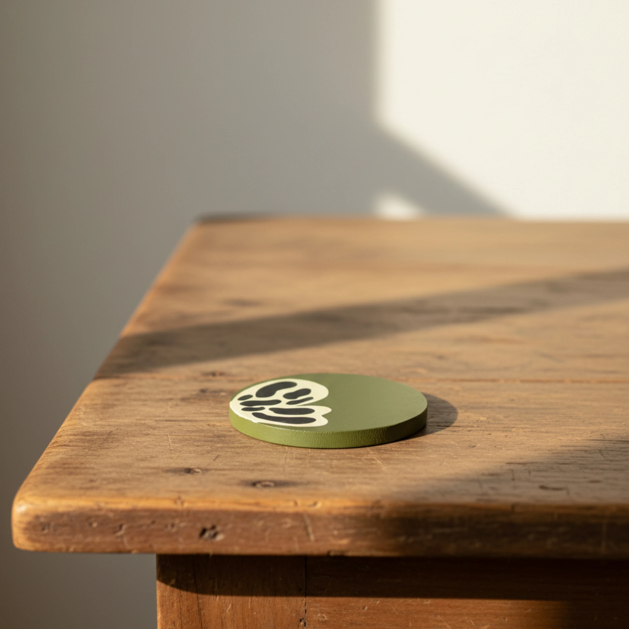 Kelebekler El Yapımı Ahşap Bardak Altlığı 4'lü