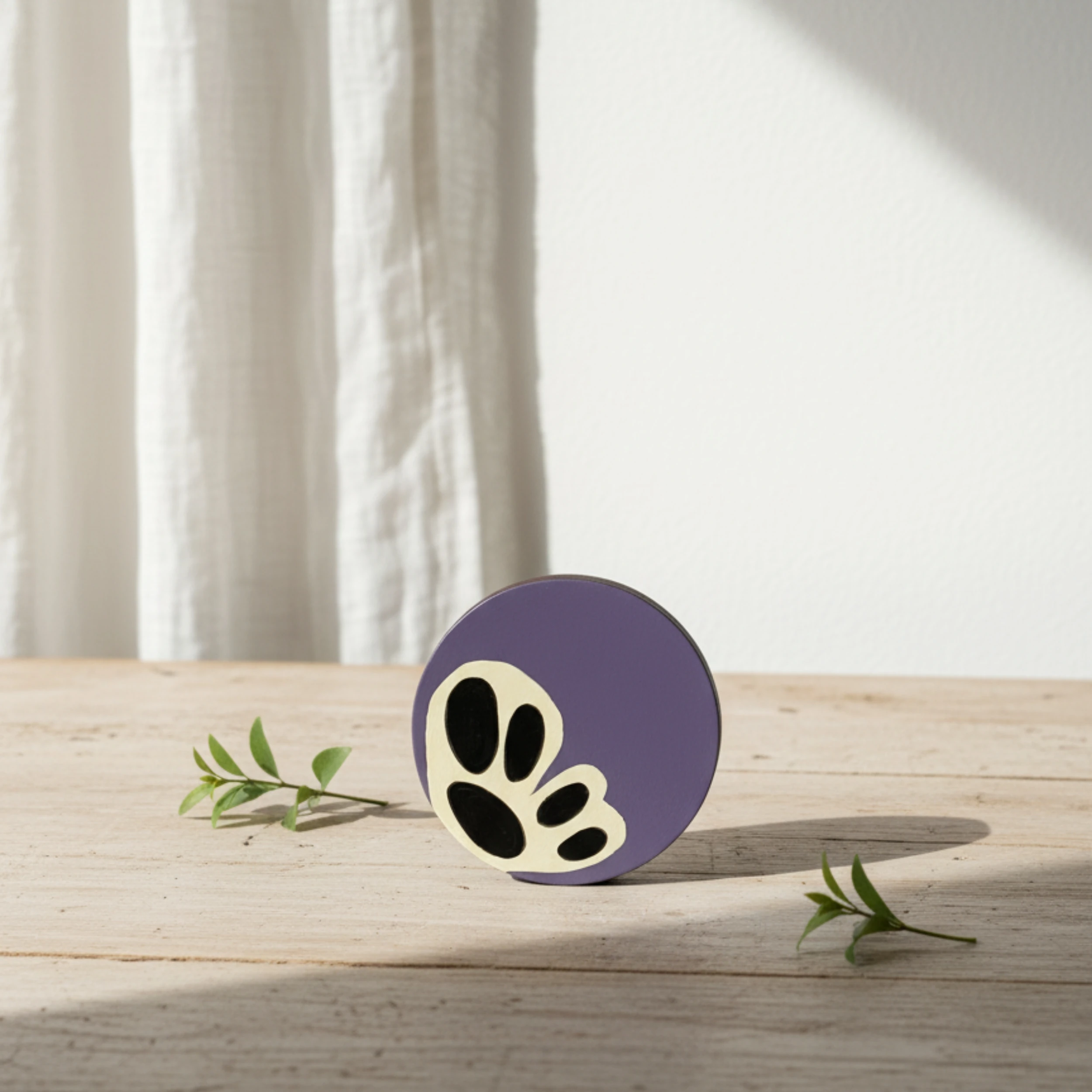 Kelebekler El Yapımı Ahşap Bardak Altlığı 4'lü