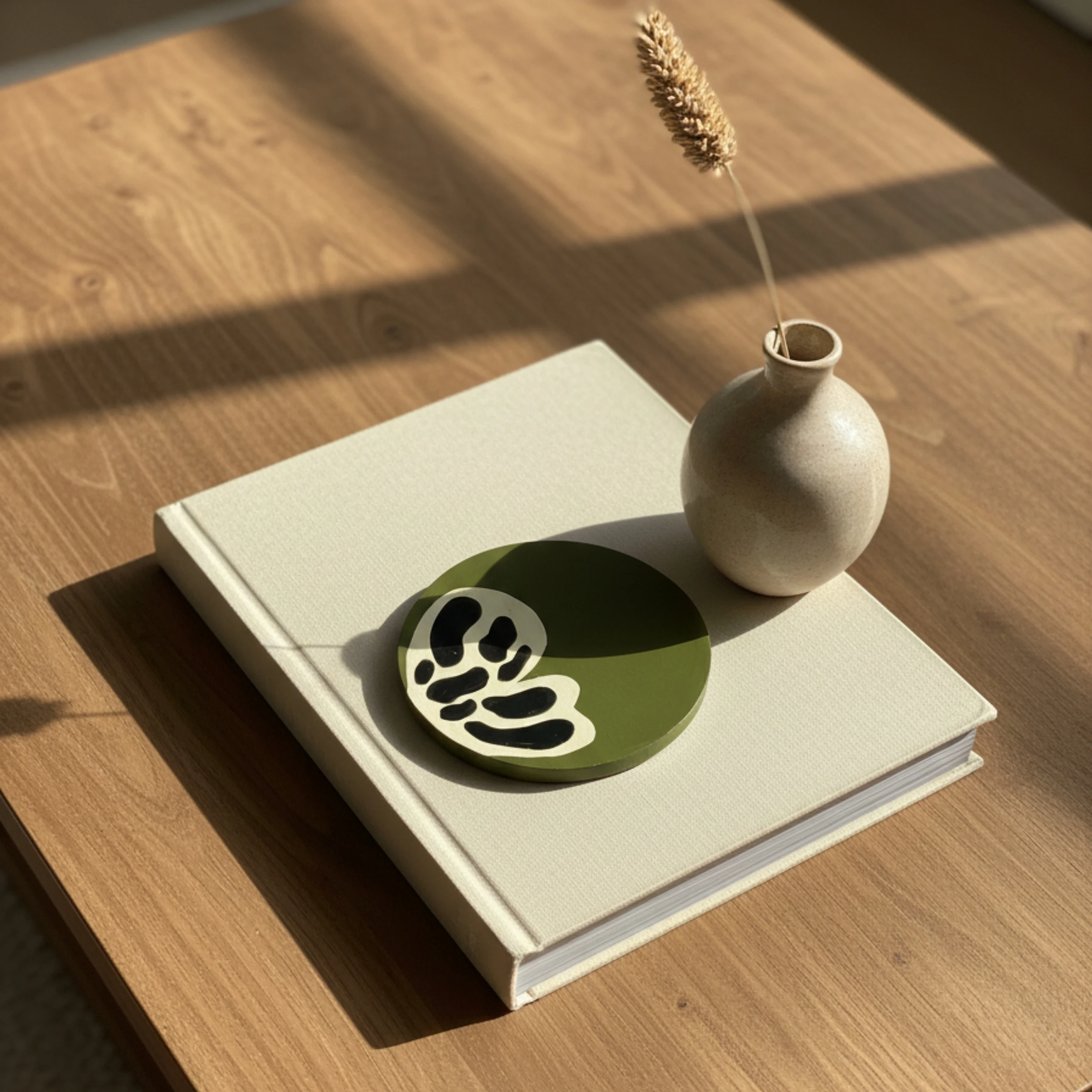 Kelebekler El Yapımı Ahşap Bardak Altlığı 4'lü