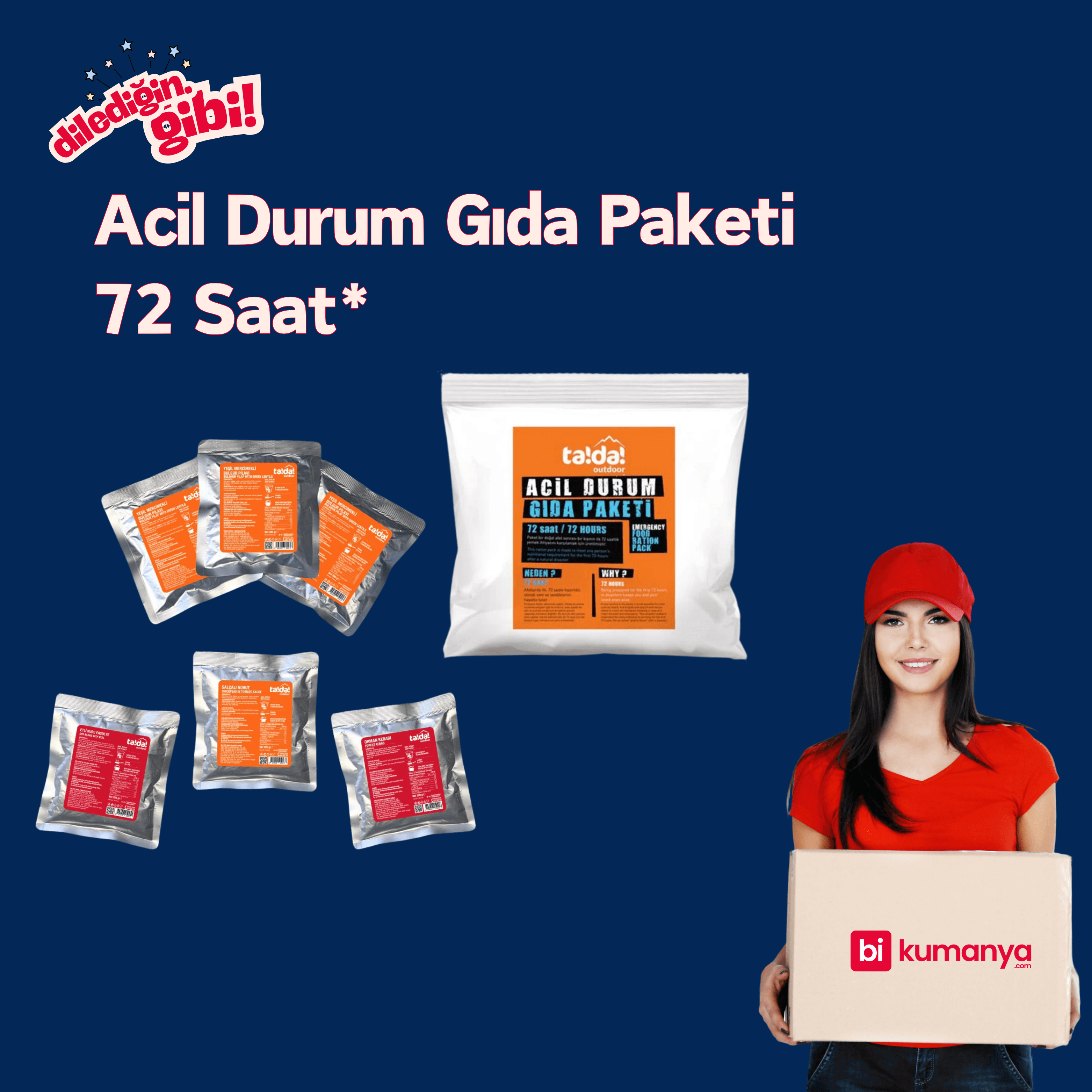 Tada! Acil Durum Gıda Paketi - 72 Saat