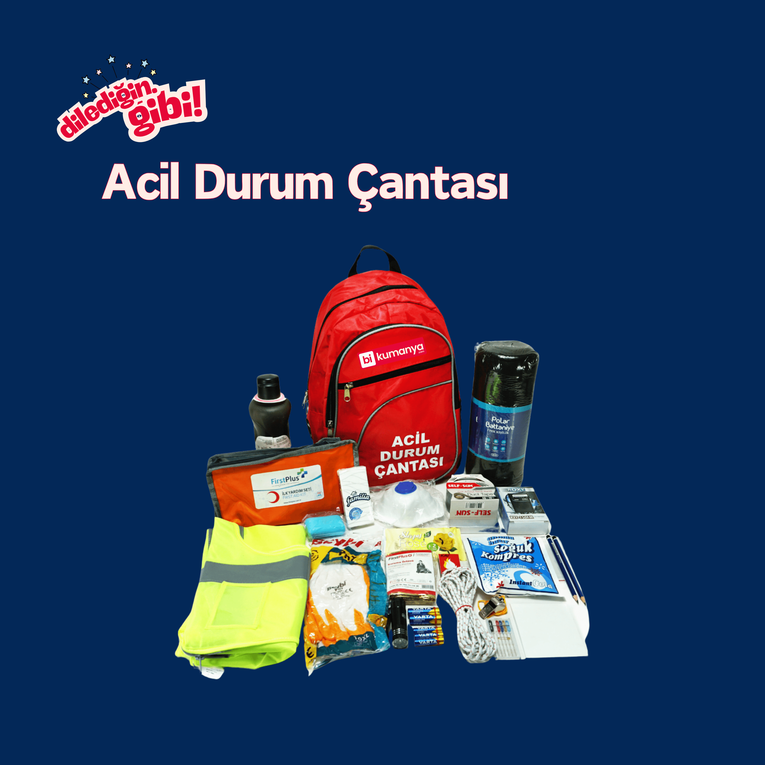 Acil Durum Deprem Çantası - Standart