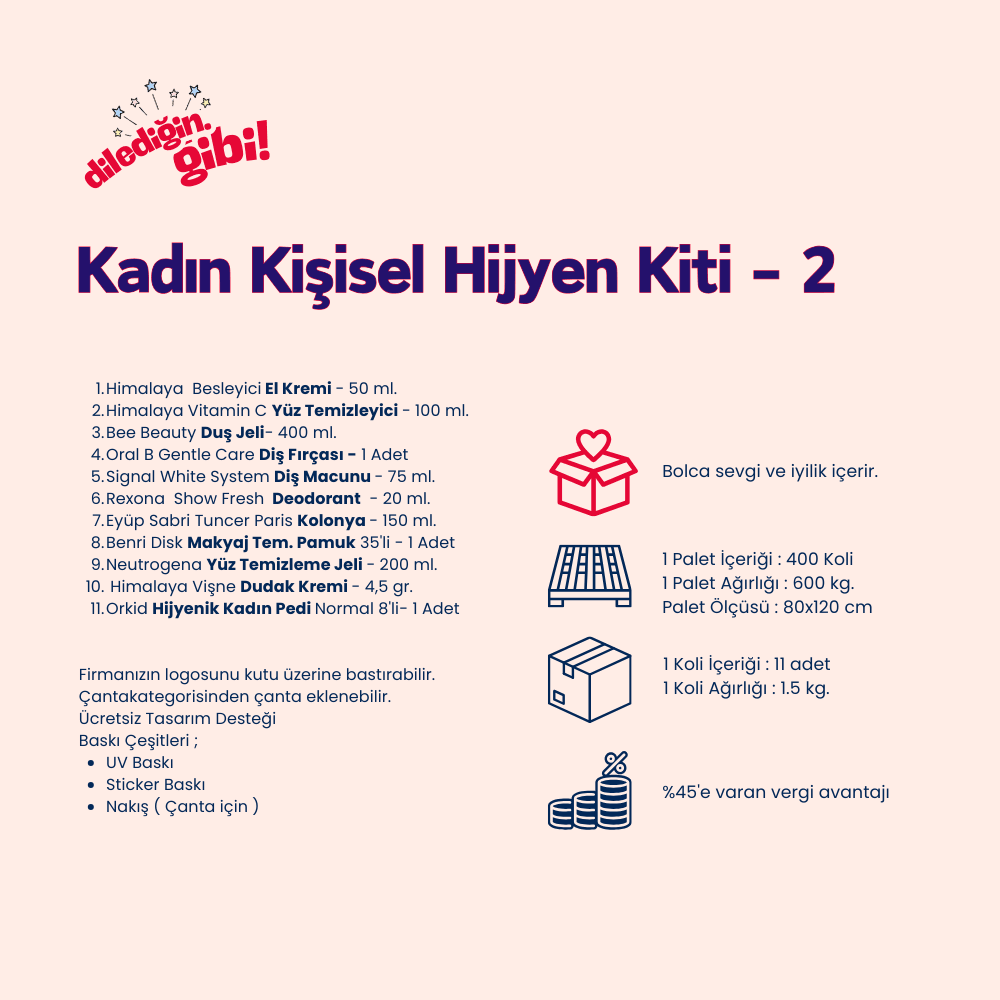 Kadın Kişisel Hijyen Seti - 2 