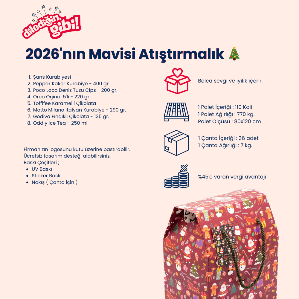 2026'nın Mavisi Atıştırmalık Paketi 🎄