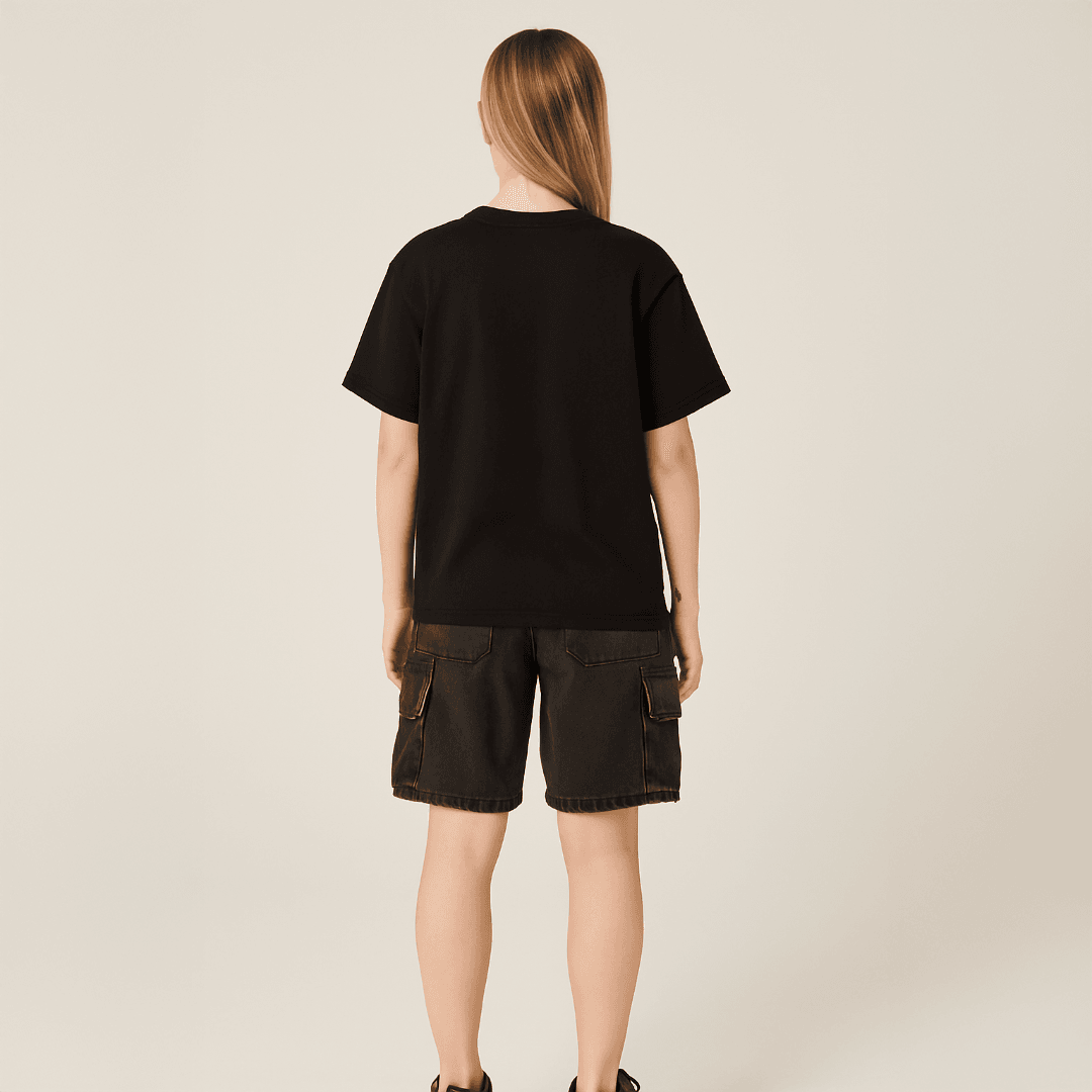 LOST SOUL BOXY FIT T-SHIRT - SİYAH