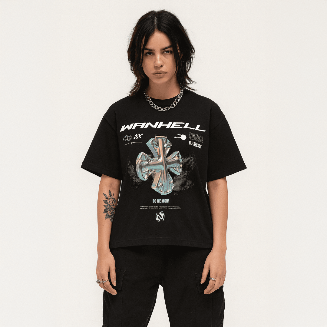 THE REASON - BOXY FIT T-SHIRT - SİYAH