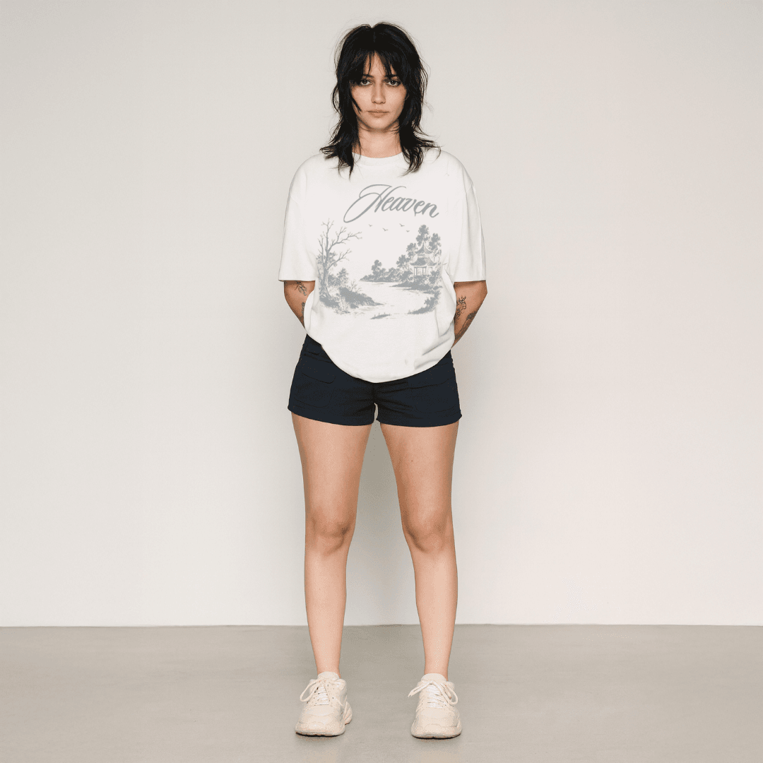 HEAVEN T-SHIRT - BEYAZ