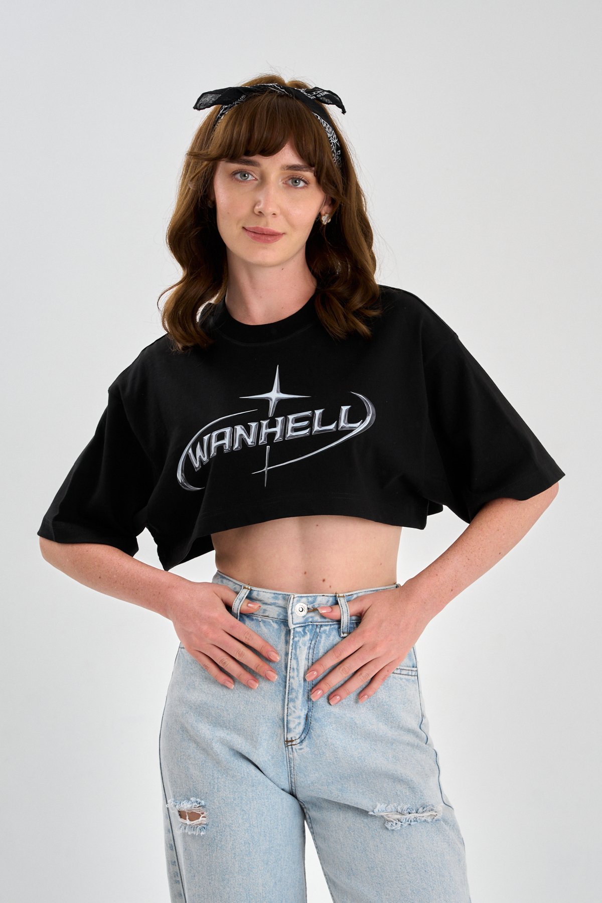 QUASAR - BOXY CROP - SİYAH