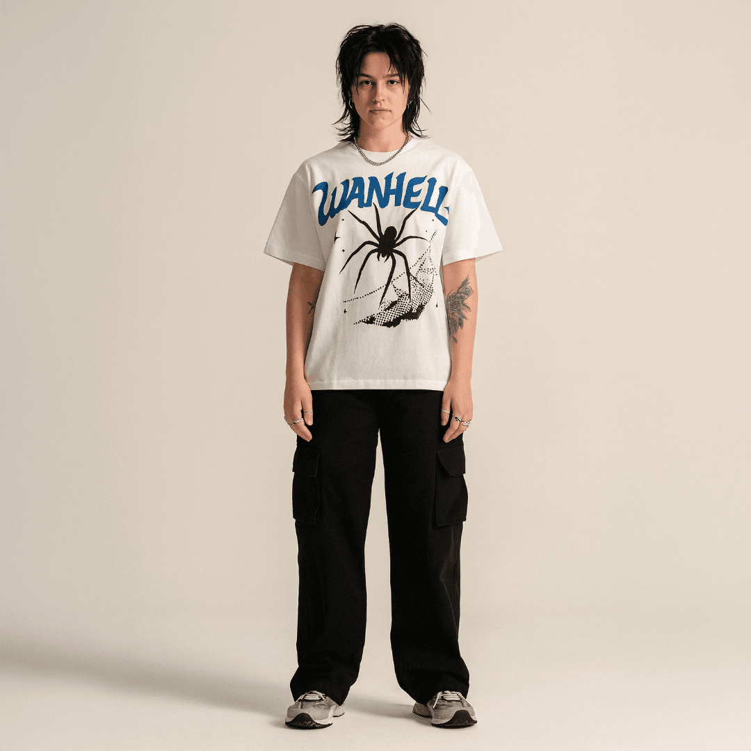 STARWEB - BOXY FIT T-SHIRT - BEYAZ