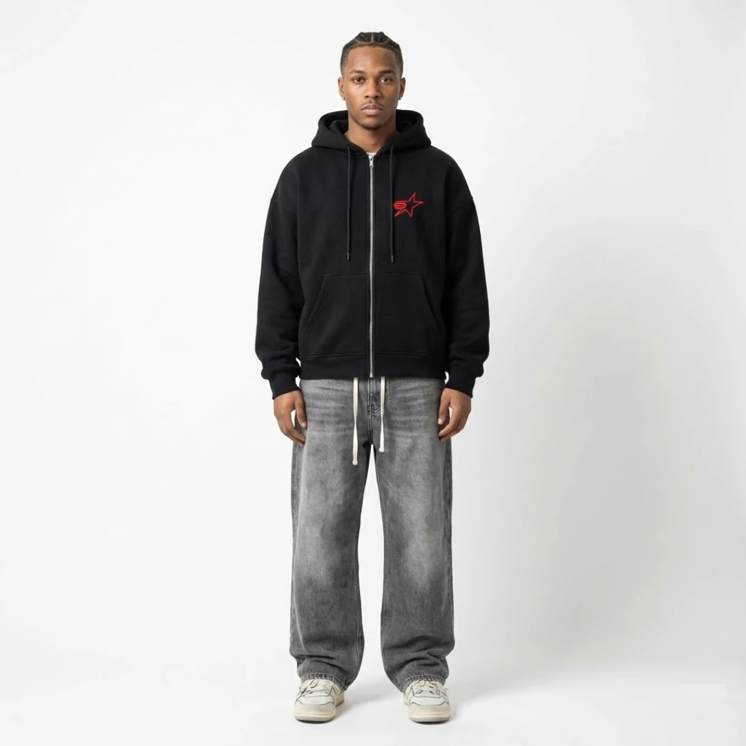 WANHELL - Siyah Zip Up