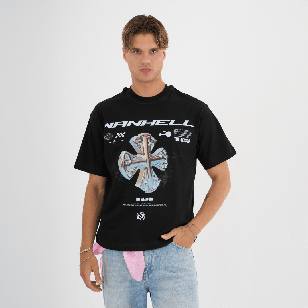 THE REASON - BOXY FIT T-SHIRT - SİYAH
