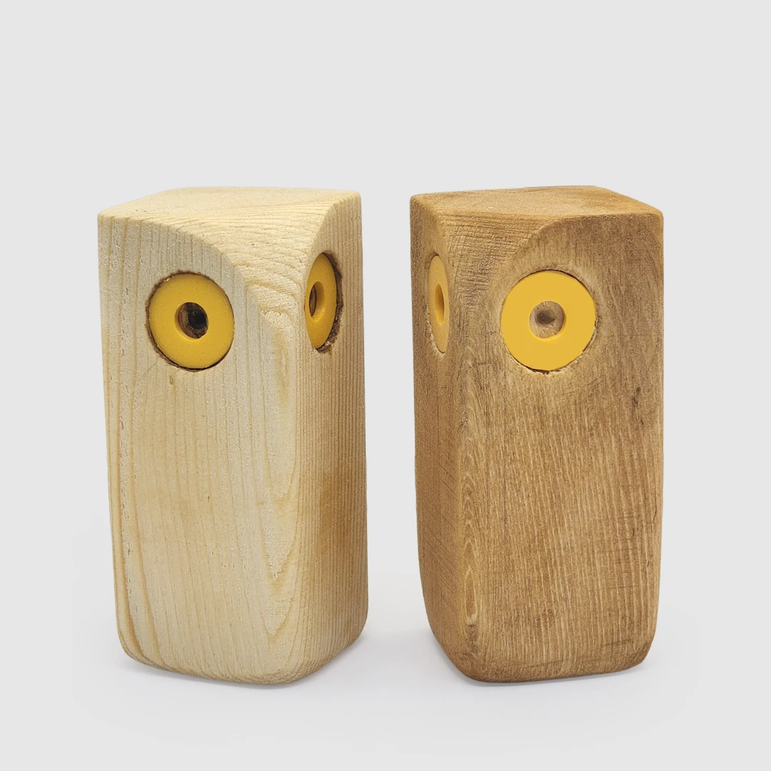 Spirithinks - Ahşap Erk Hayvan Modelleri | Baykuş Modeli