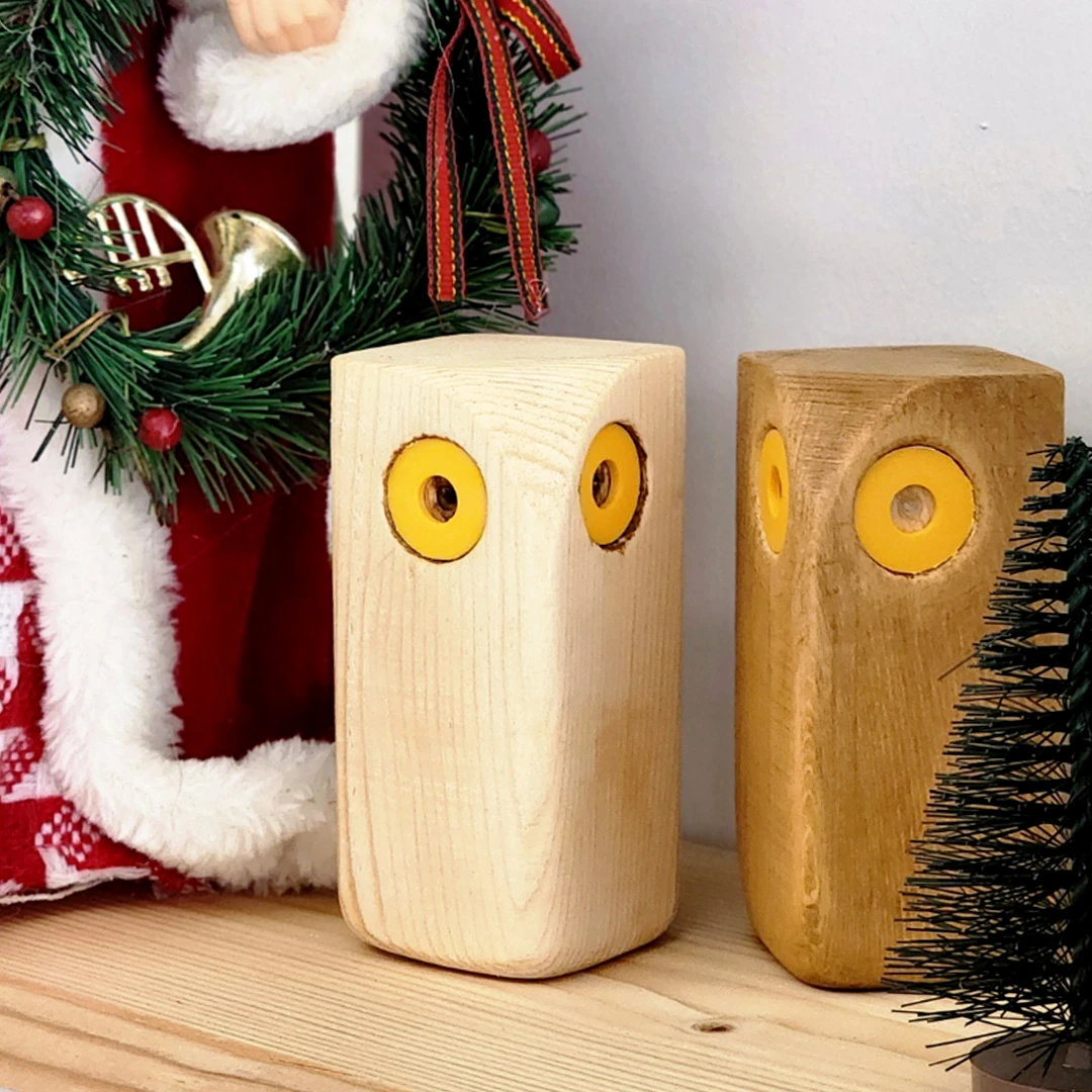 Spirithinks - Ahşap Erk Hayvan Modelleri | Baykuş Modeli