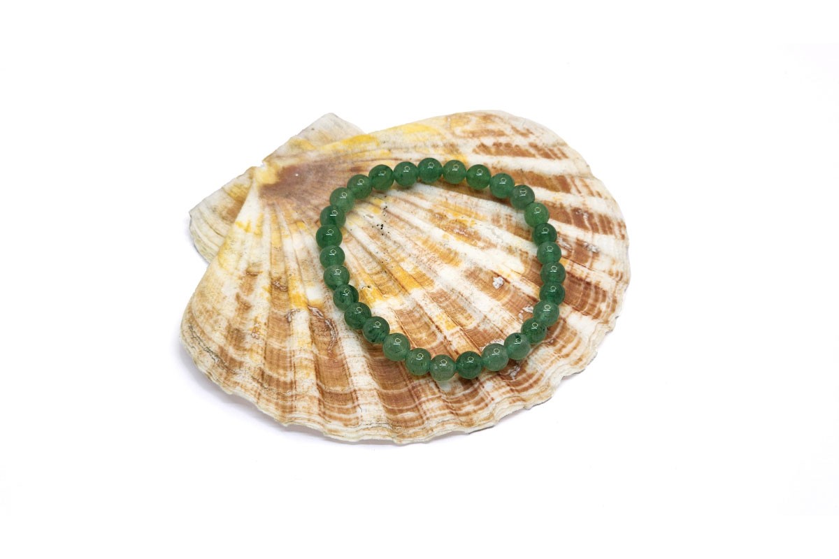 D&M Doğaltaş - Yeşil Aventurin (Green Aventurine) Doğal Taş Bileklik | 4A+ Kalite | 8mm