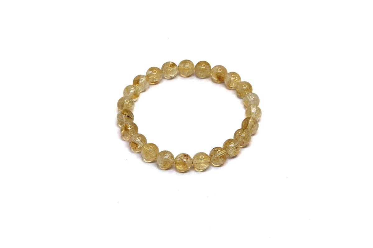 D&M Doğaltaş - Sitrin (Citrine) Doğaltaş Bileklik | 5A+ Kalite