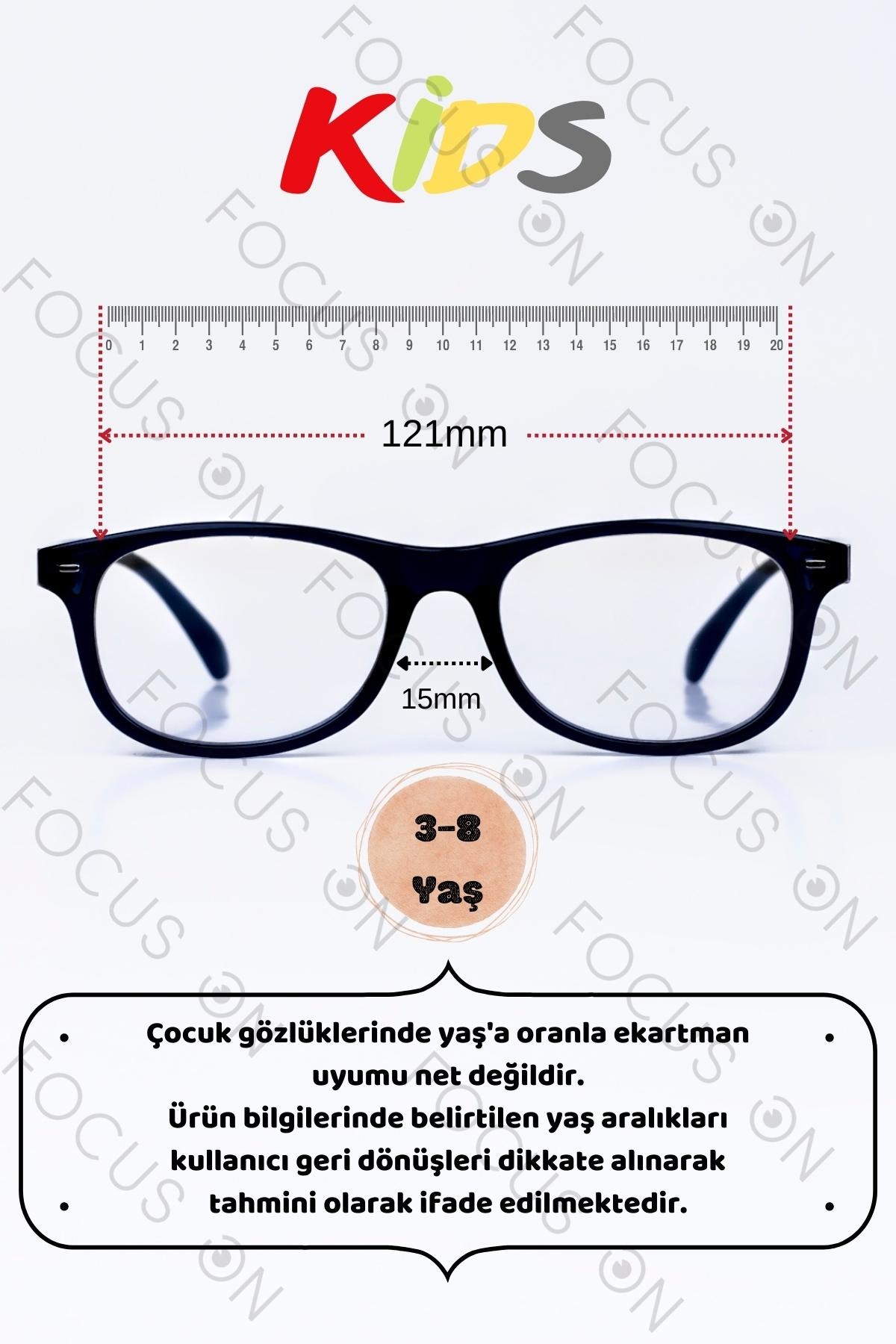 3-8 Yaş Mavi Işık Filtreli Çocuk Ekran Gözlüğü